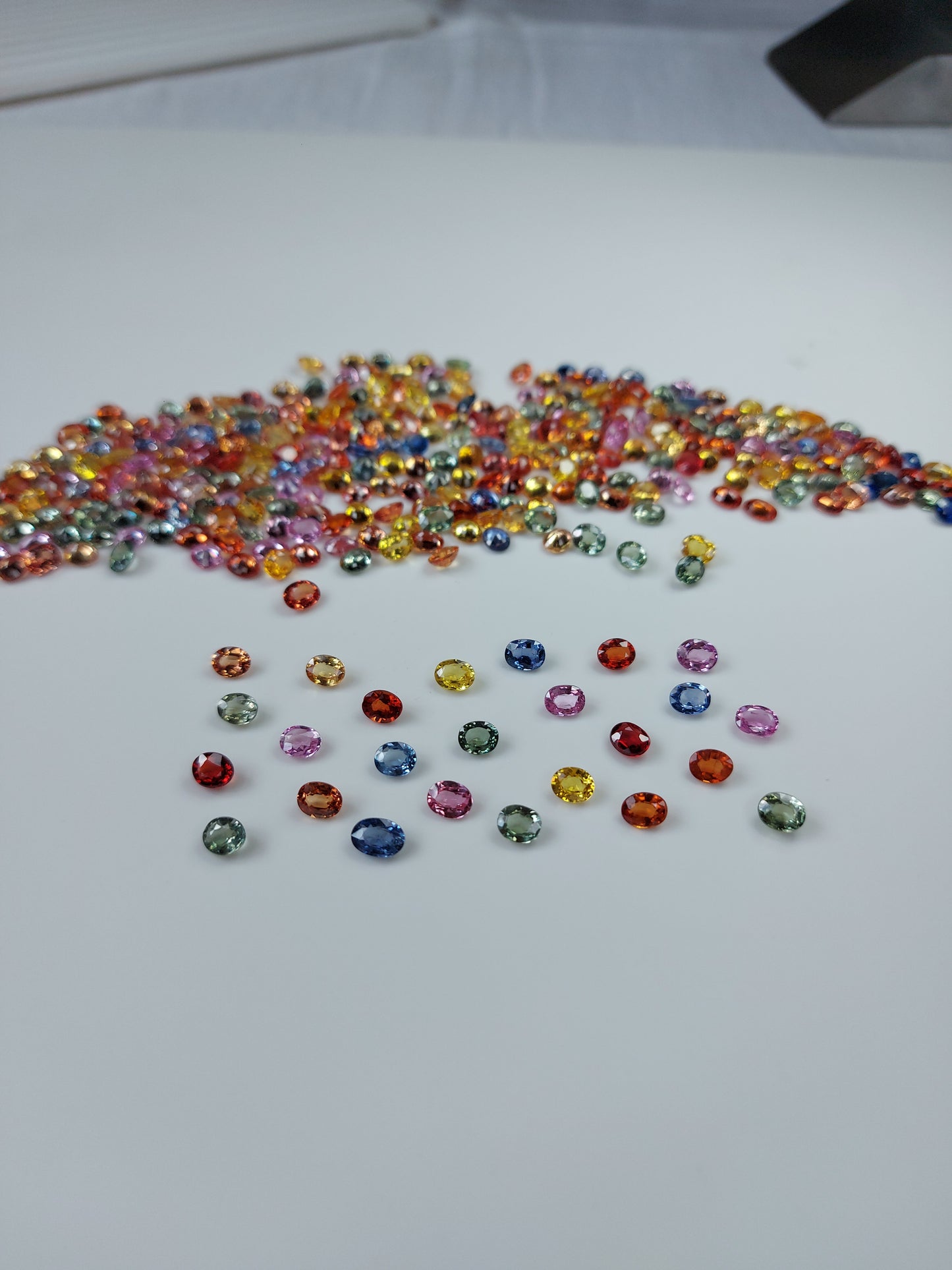 5x4 mm Fine Quality Heated Natural Oval Cut Heated Multi Sapphire Loose gemstones for Making Bracelet Necklace
