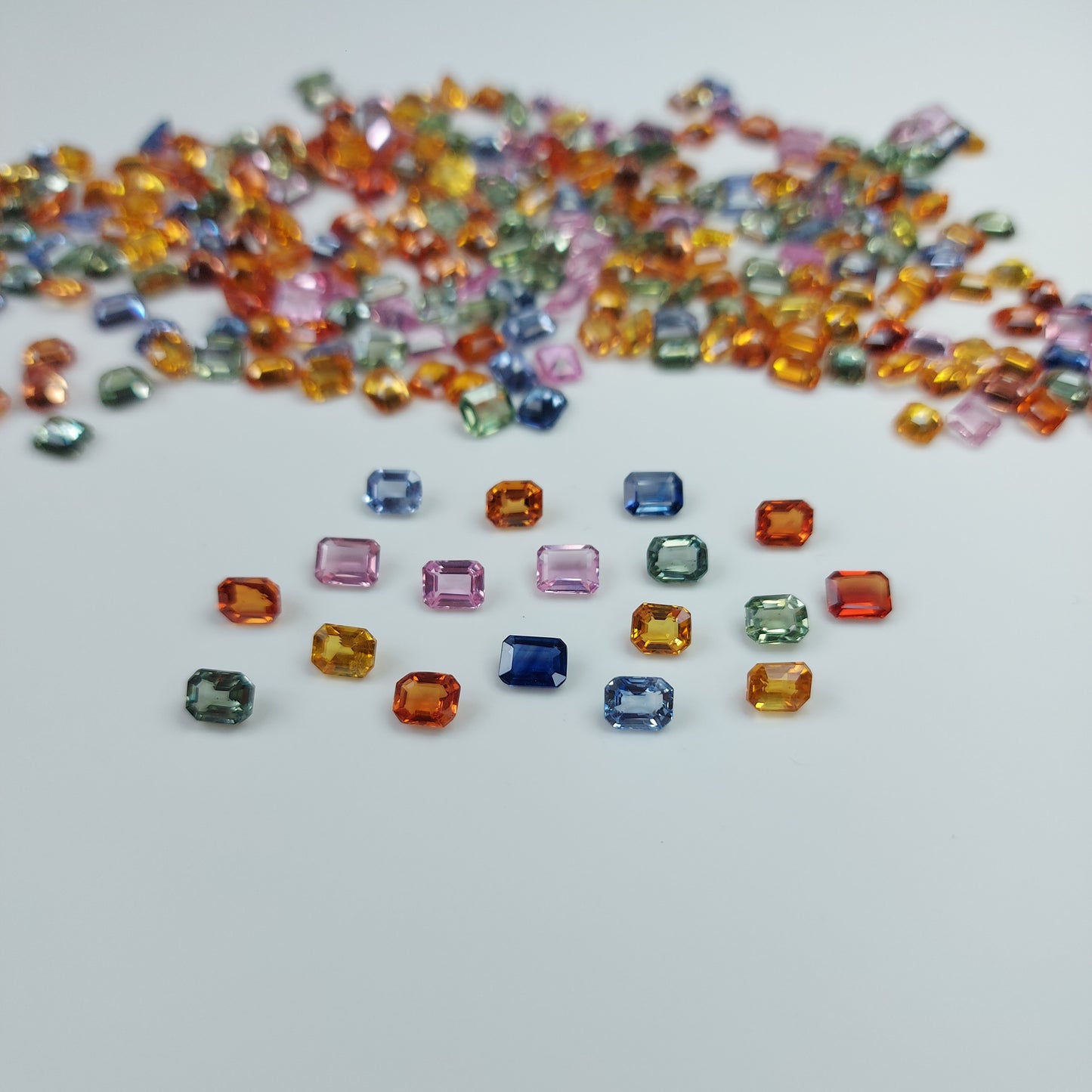 100% Natural Heated Multi-Sapphire Octagon Cut 5x4 mm Calibrated Loose Gemstone for Jewelry Making at Best Price