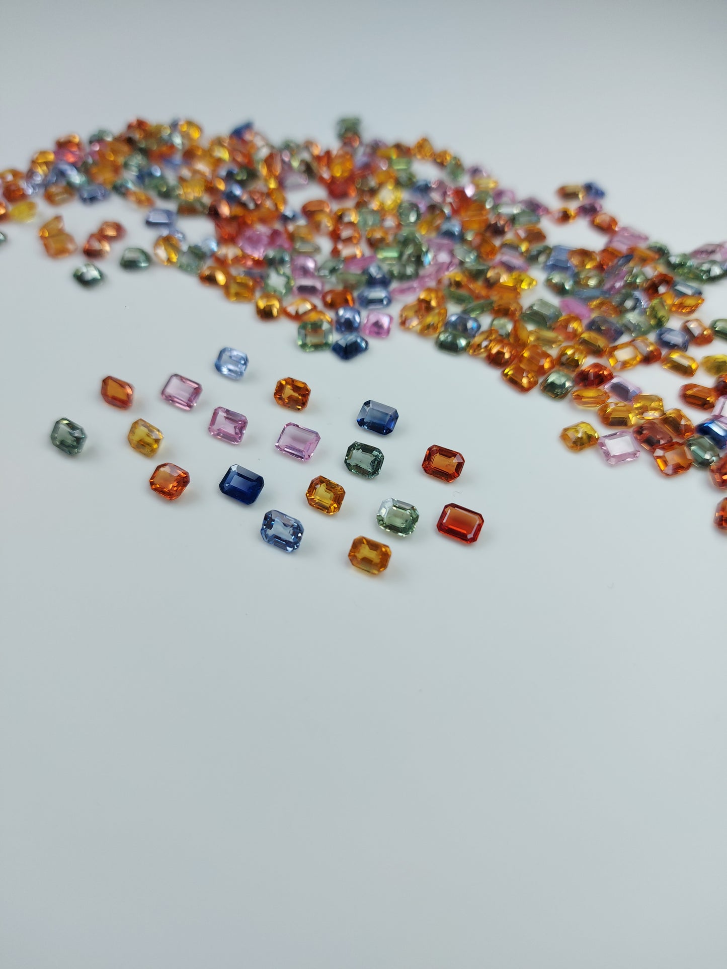 100% Natural Heated Multi-Sapphire Octagon Cut 5x4 mm Calibrated Loose Gemstone for Jewelry Making at Best Price