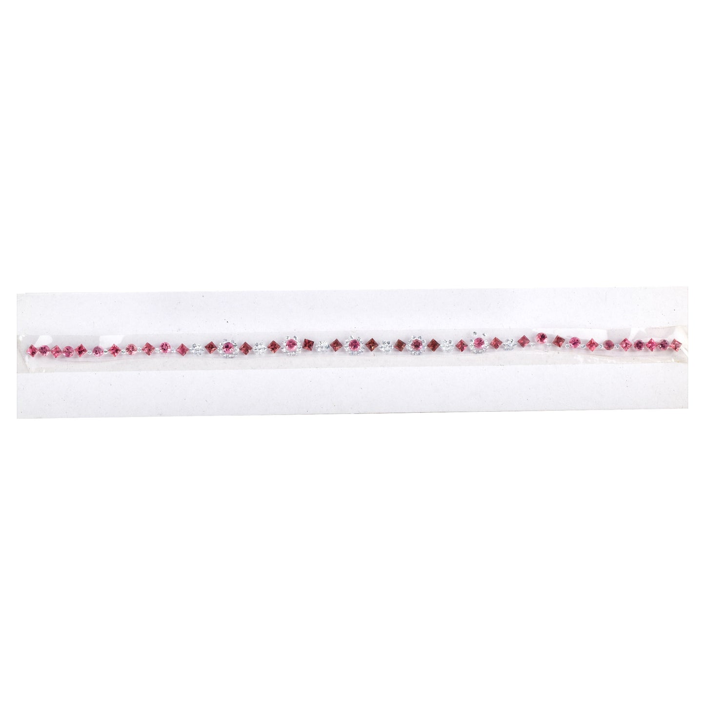 100% Natural Blue Sapphire Pink Tourmaline Gemstones Size 3.0-3.1mm, 3.5-3.6mm in Round, Square Shape for Bracelet Making of Silver & Gold