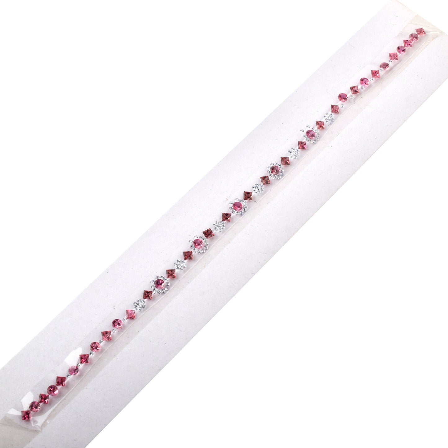 100% Natural Blue Sapphire Pink Tourmaline Gemstones Size 3.0-3.1mm, 3.5-3.6mm in Round, Square Shape for Bracelet Making of Silver & Gold