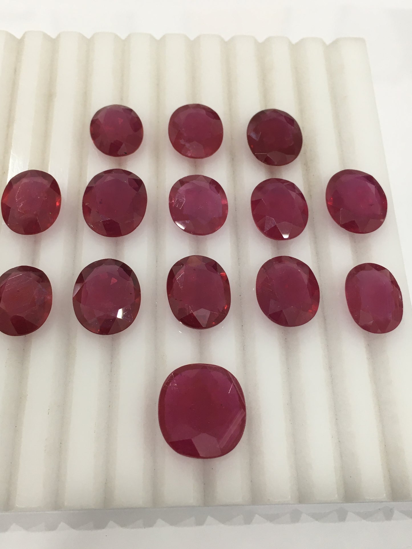 Natural Mozambique Ruby Loose Gemstone in Oval Cut 8-15 CT July Birthstone with Reddish Pink Color Heat-Treated