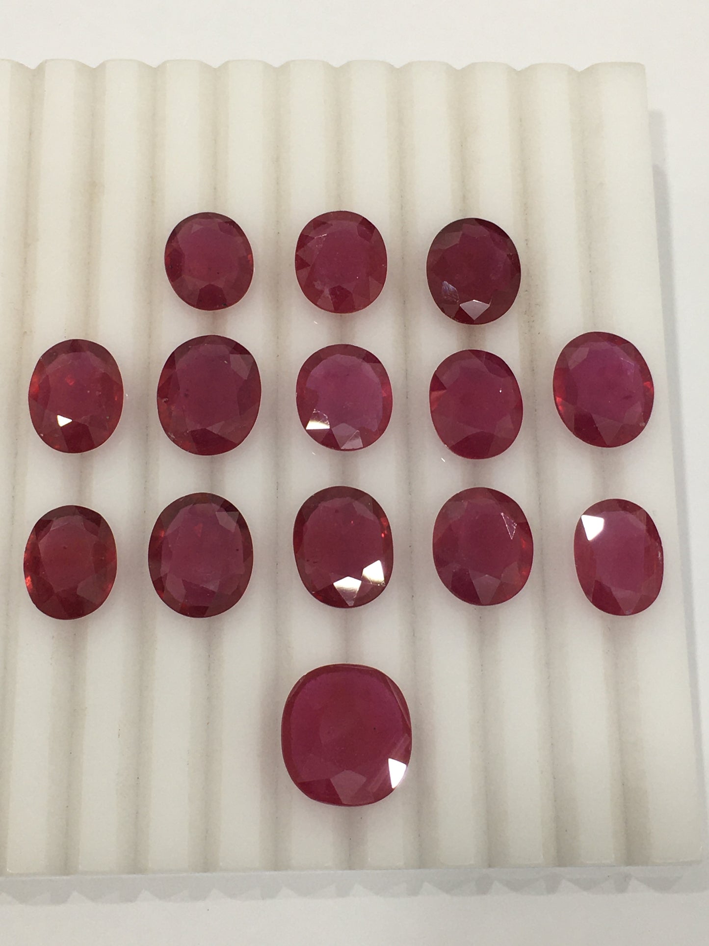 Natural Mozambique Ruby Loose Gemstone in Oval Cut 8-15 CT July Birthstone with Reddish Pink Color Heat-Treated