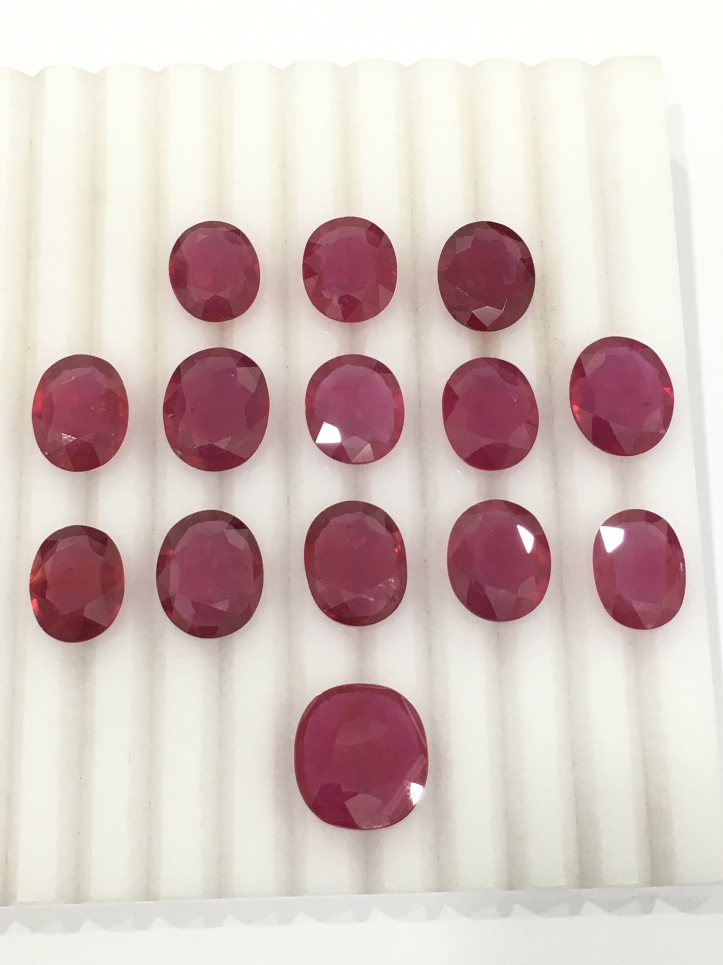 Natural Mozambique Ruby Loose Gemstone in Oval Cut 8-15 CT July Birthstone with Reddish Pink Color Heat-Treated