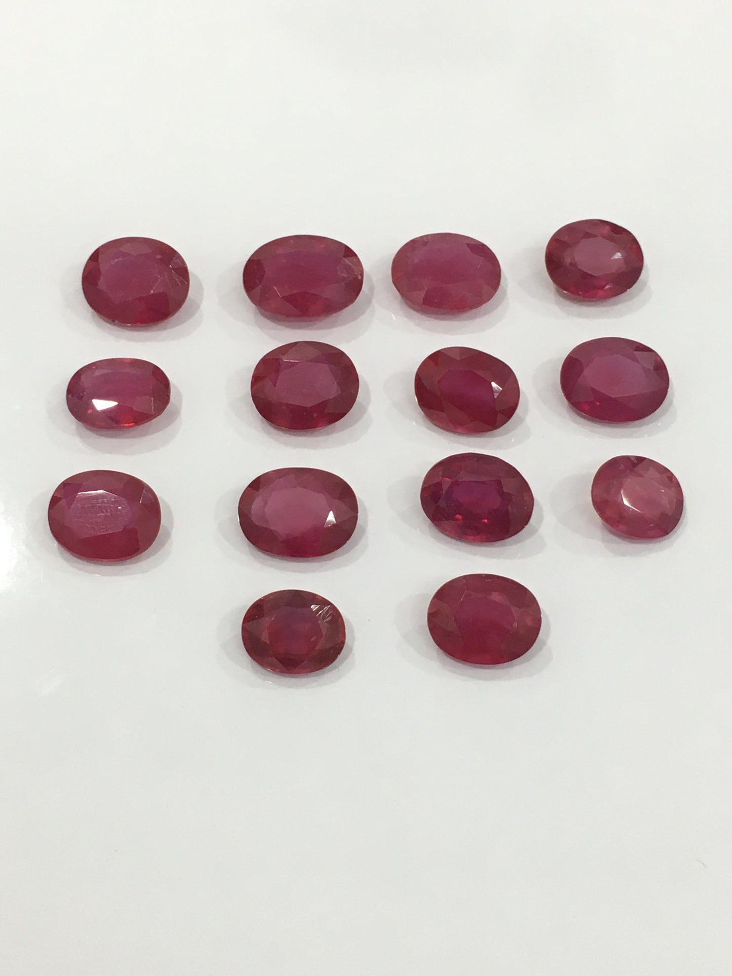 Natural Mozambique Ruby Loose Gemstone in Oval Cut 4-8 CT July Birthstone with Reddish Pink Color Heat-Treated