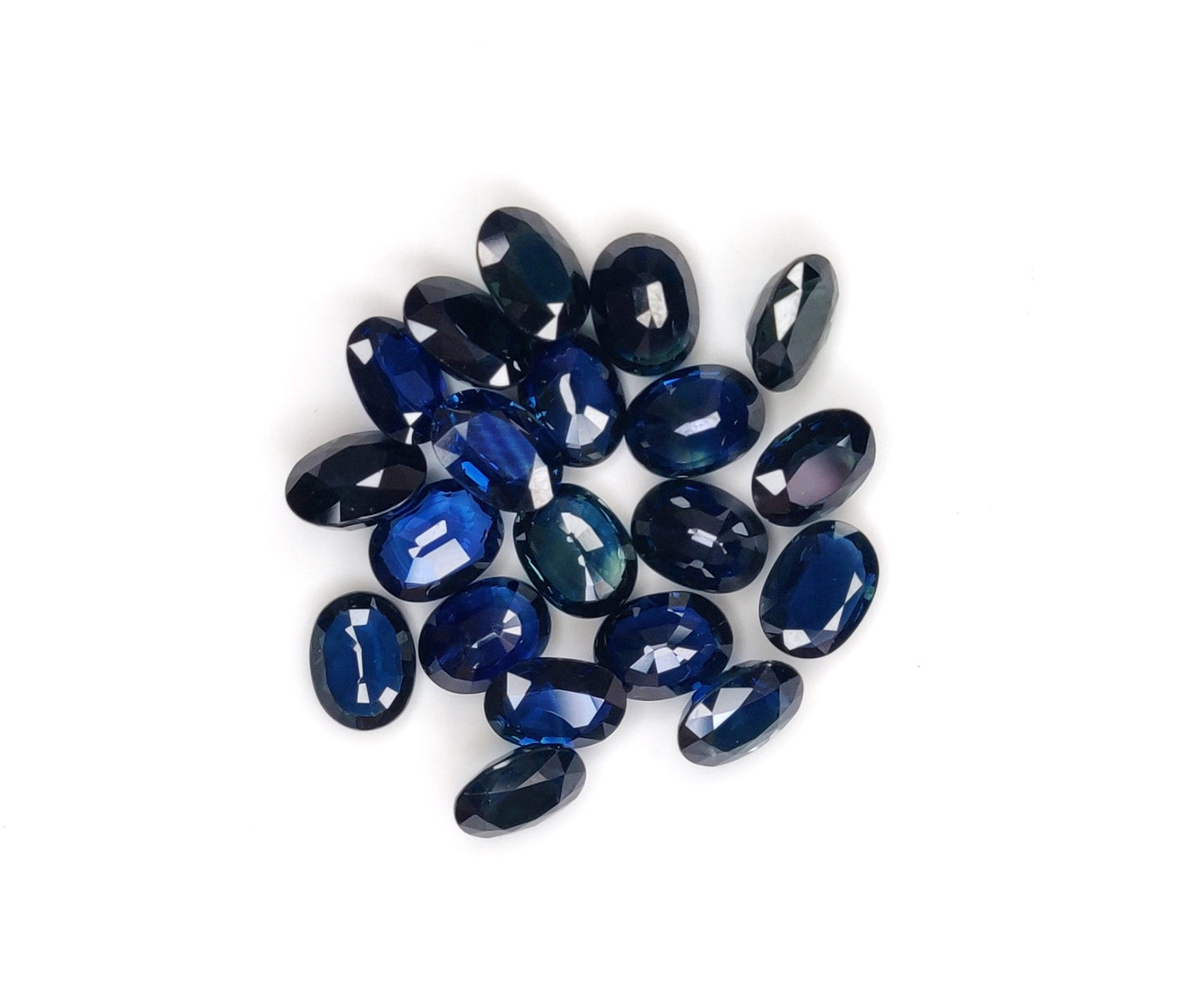 1.55 Ct Natural Blue Sapphire Heat Oval Shape Size 6x8 mm Sapphire Rose Cut Loose Gemstone for Making Jewelry