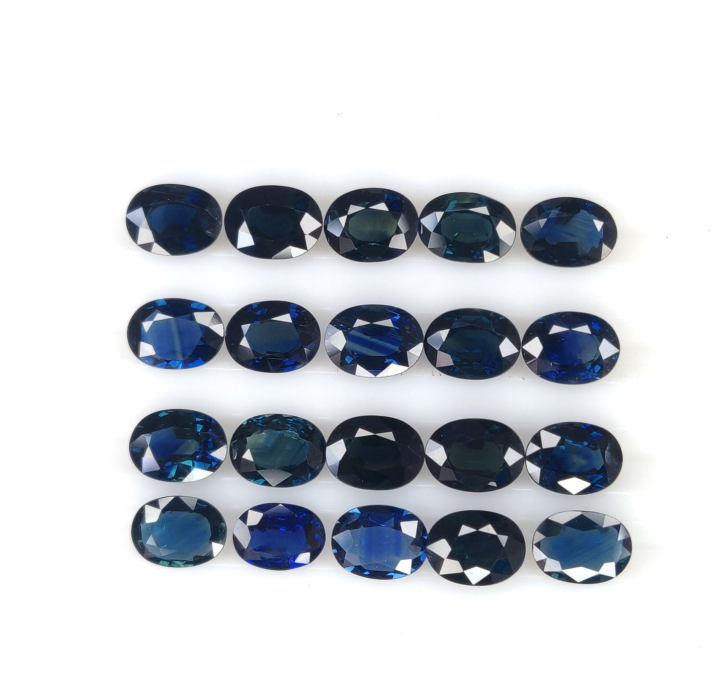 1.55 Ct Natural Blue Sapphire Heat Oval Shape Size 6x8 mm Sapphire Rose Cut Loose Gemstone for Making Jewelry