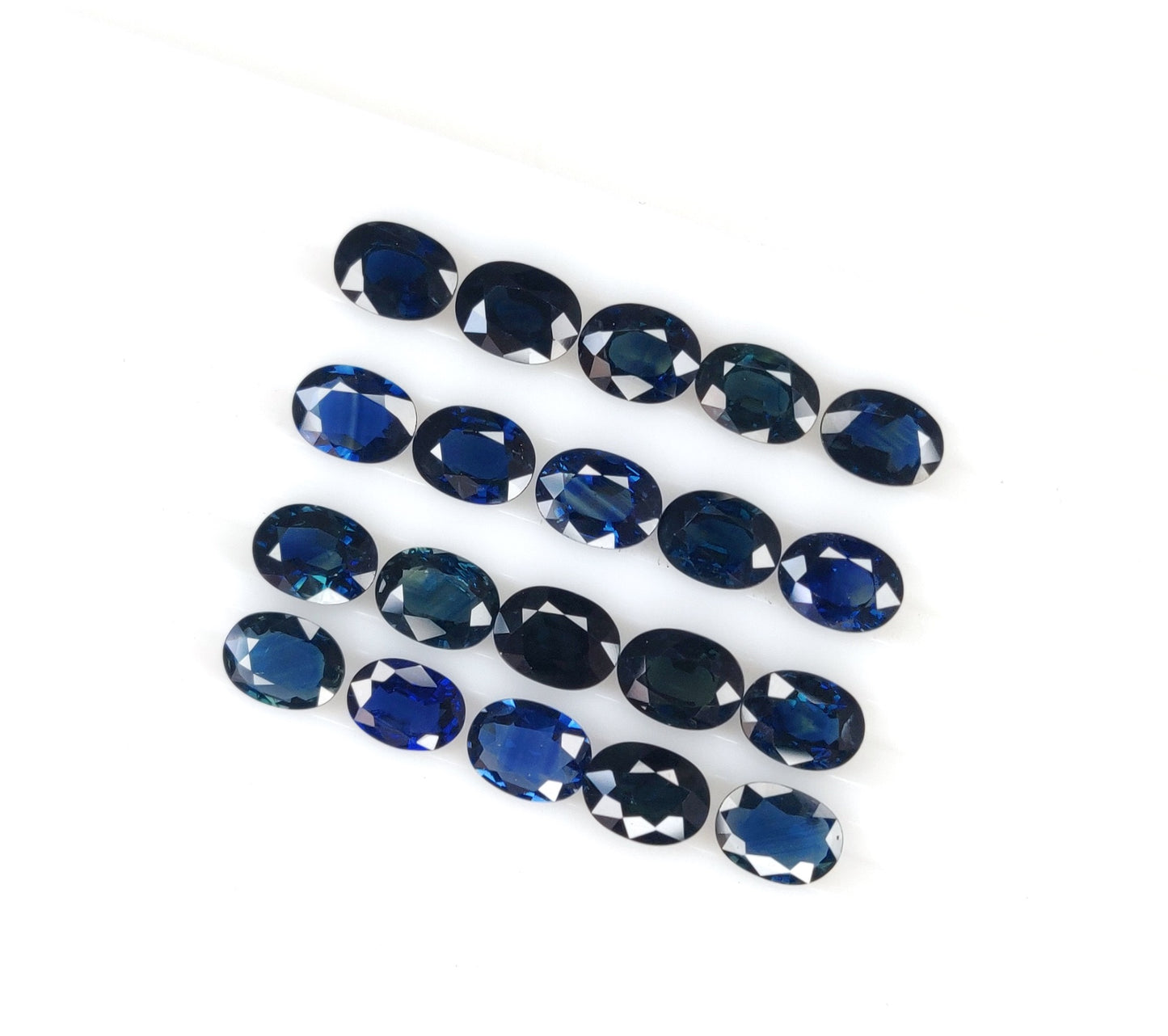1.55 Ct Natural Blue Sapphire Heat Oval Shape Size 6x8 mm Sapphire Rose Cut Loose Gemstone for Making Jewelry