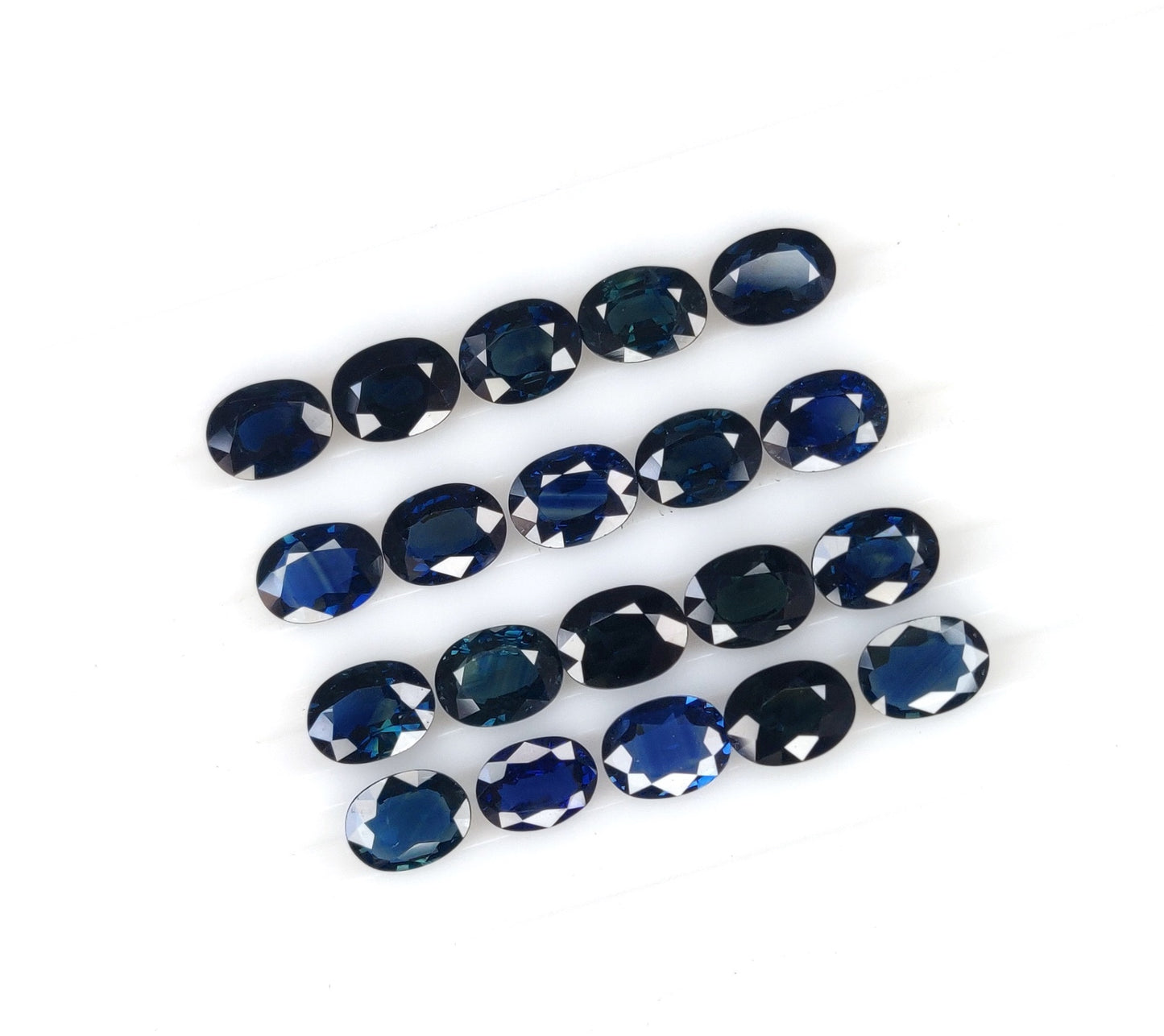 1.55 Ct Natural Blue Sapphire Heat Oval Shape Size 6x8 mm Sapphire Rose Cut Loose Gemstone for Making Jewelry