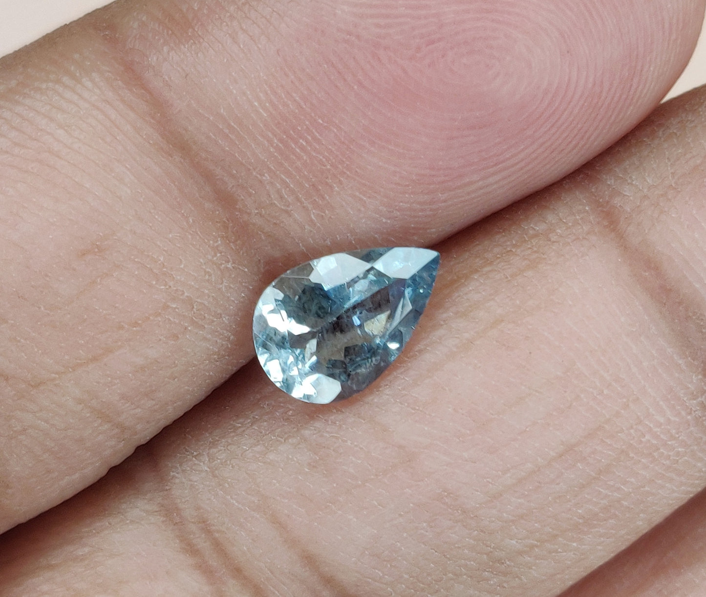 Excellent Cut Natural Aquamarine Loose Gemstone 7x9 mm Pear Shape Weight 9.10 Carat 6 Pcs Lot March Birthstone for Jewelry Making