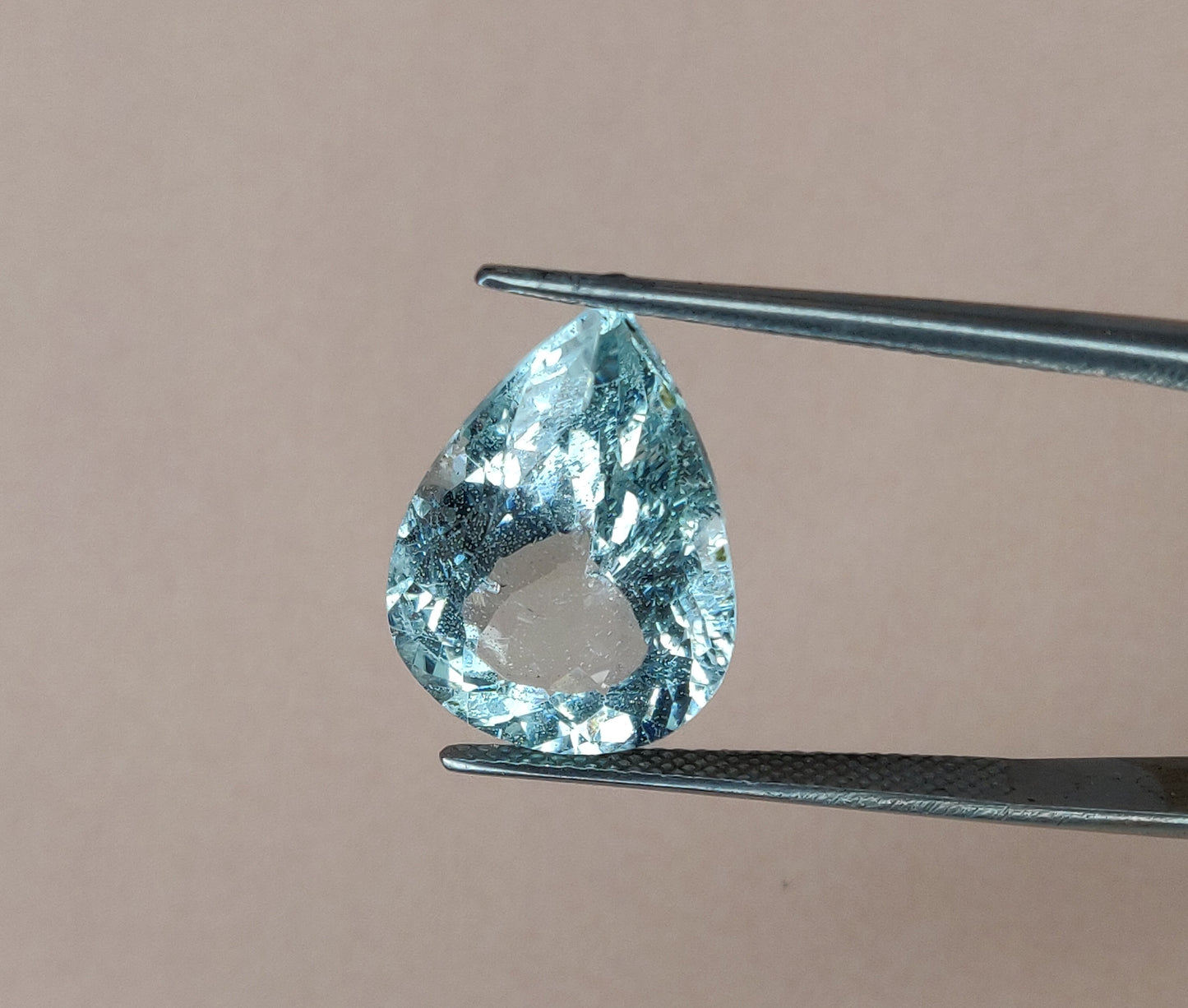 Fine Quality Genuine Aqua Marine 13x18mm Pear Shape Gemstone 9.10 Carats Loose Gemstone for Making Ring Pendant & Jewellery