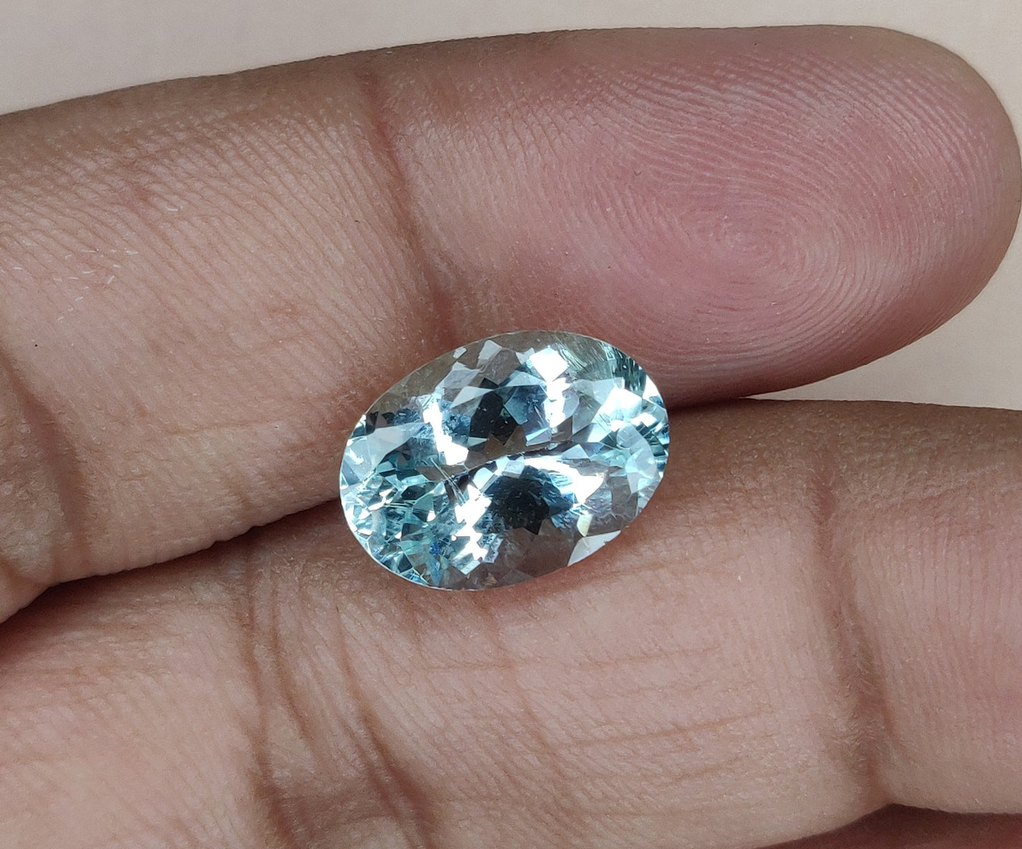 Top Quality Natural Aquamarine 5.60cts. Oval Shape Loose Gemstone, 10x14 mm Faceted Cut Stone, Aquamarine for Jewelry Making at the Lowest Price