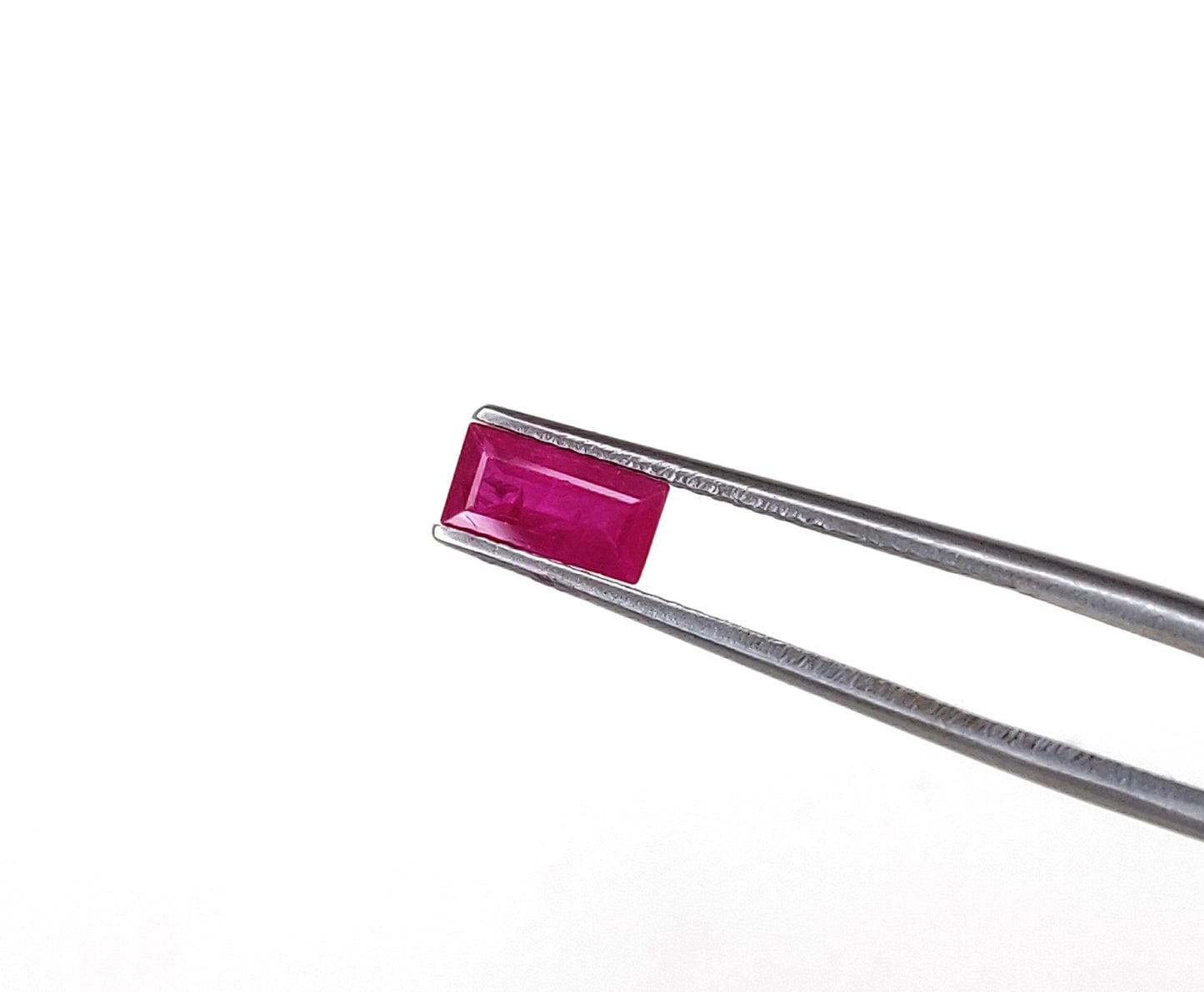 100% Natural Ruby Mozambique Heated Baguette Shape Loose Gemstones for Jewelry Making, July Birthstone for Necklace