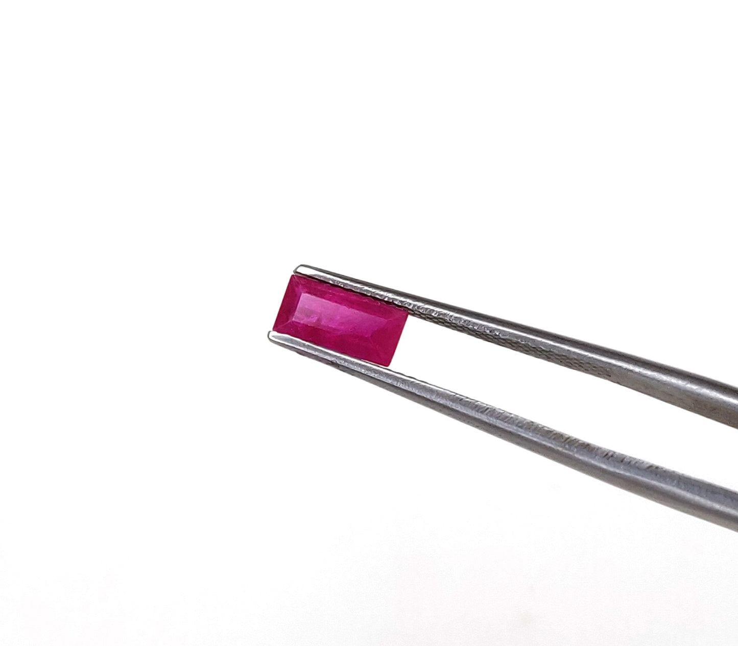 100% Natural Ruby Mozambique Heated Baguette Shape Loose Gemstones for Jewelry Making, July Birthstone for Necklace