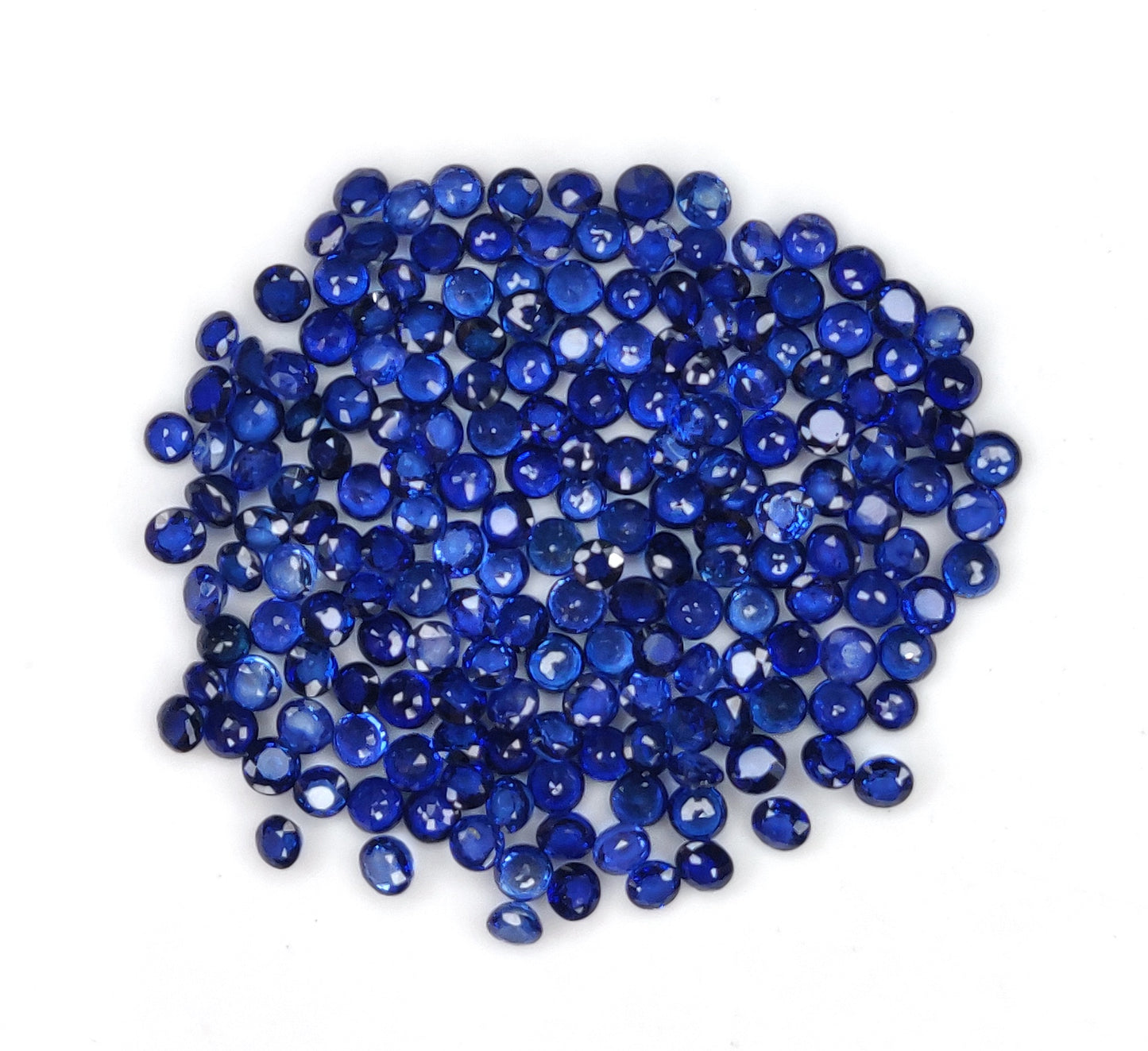 Fine Quality 100% Natural Blue Sapphire Calibrated Size 2.50-2.75mm Round Cut Royal Blue Loose Gemstone for Making Bracelet