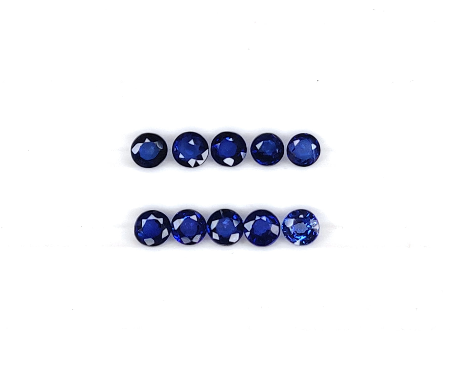 Fine Quality 100% Natural Blue Sapphire Calibrated Size 2.50-2.75mm Round Cut Royal Blue Loose Gemstone for Making Bracelet