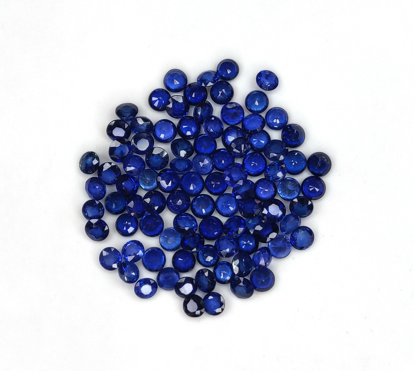100% Natural High Quality 3.5mm Royal Blue Cut Loose Sapphire Gemstone Best Price for Jewelry Making