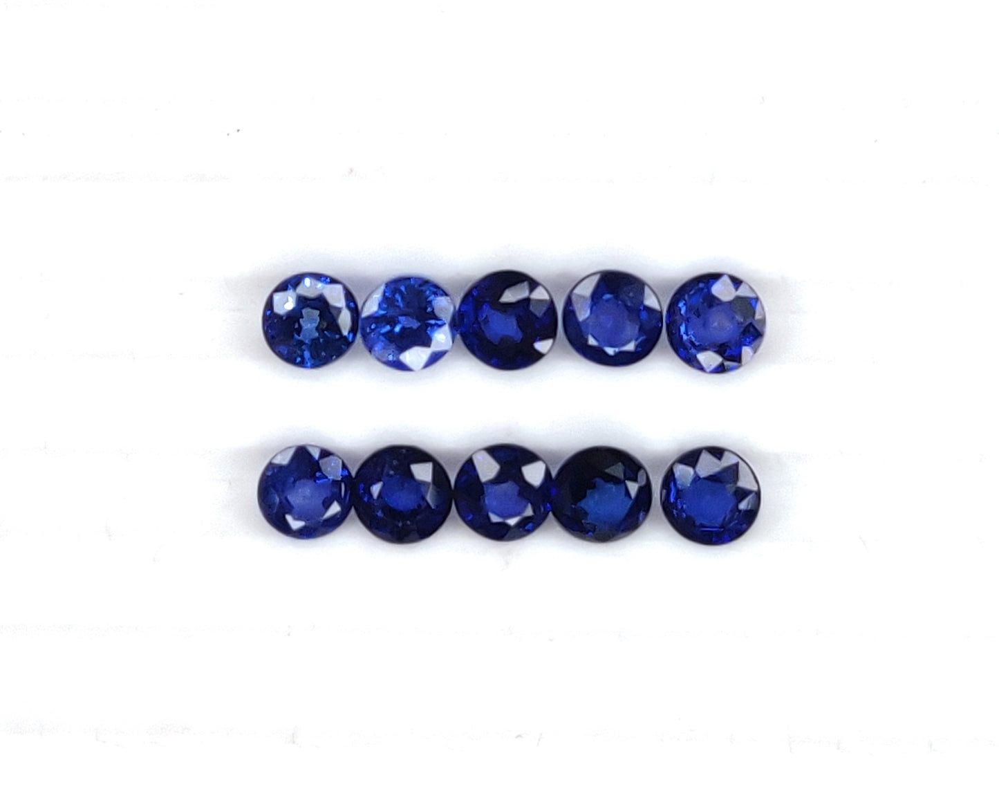100% Natural High Quality 3.5mm Royal Blue Cut Loose Sapphire Gemstone Best Price for Jewelry Making