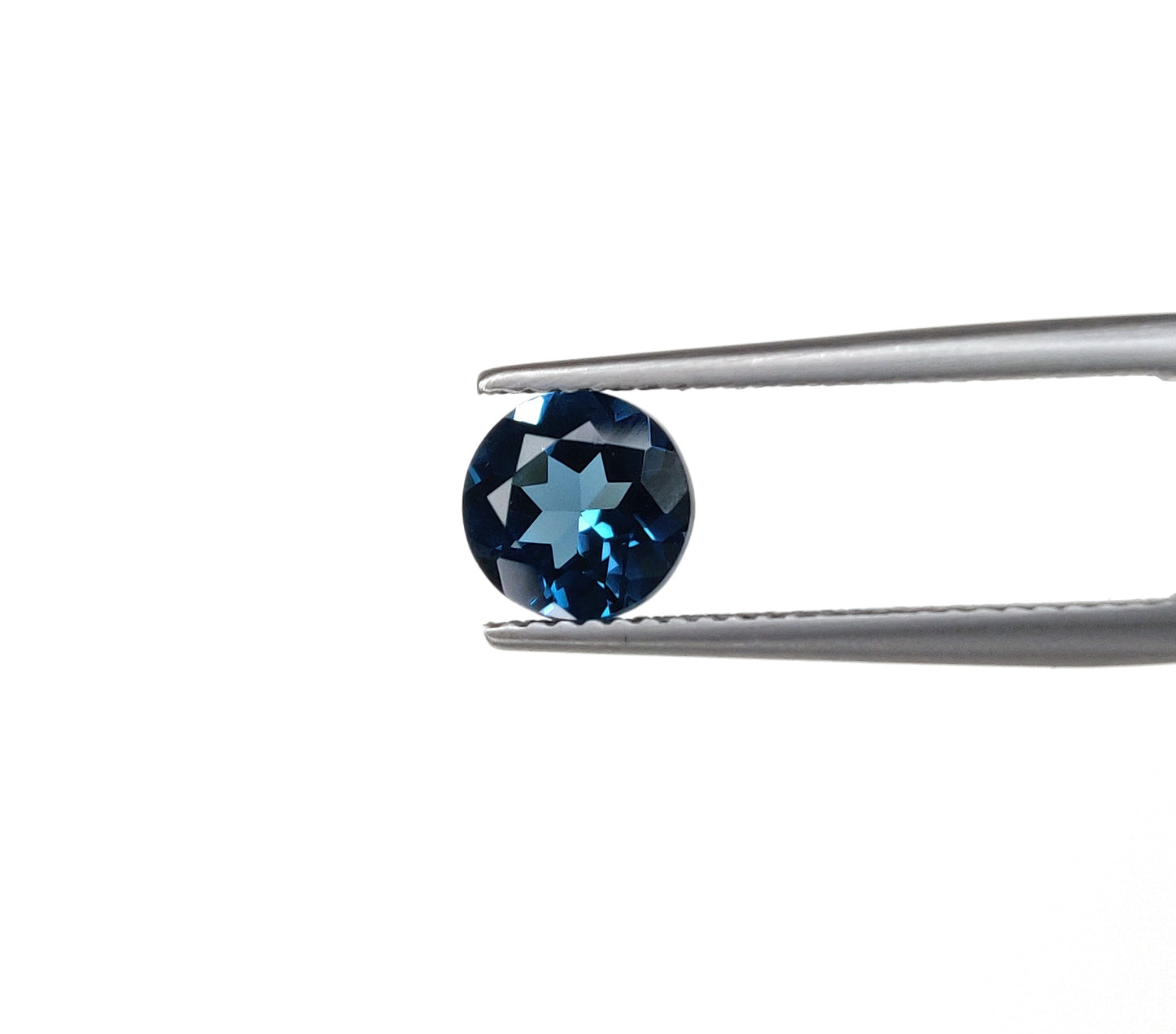 Natural Blue Topaz Brilliant Cut 7 mm Faceted Loose Gemstone Fine Quality Jewelry Making December Birthstone