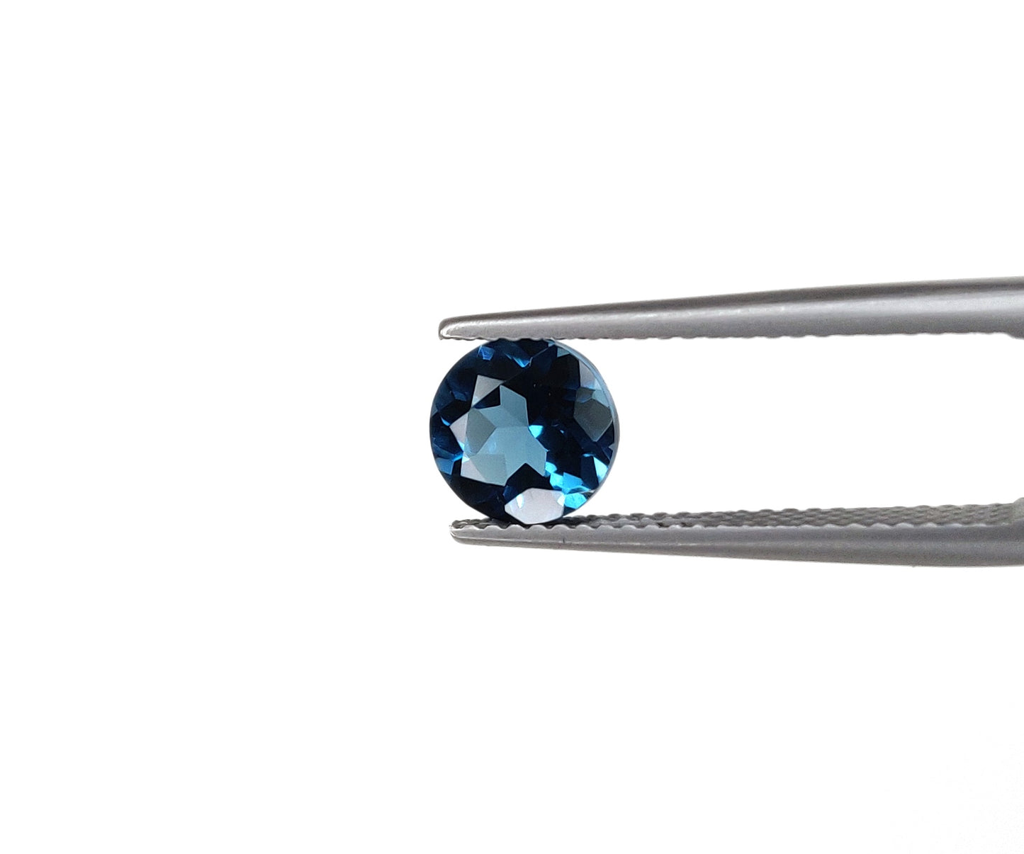 Natural Blue Topaz Brilliant Cut 7 mm Faceted Loose Gemstone Fine Quality Jewelry Making December Birthstone