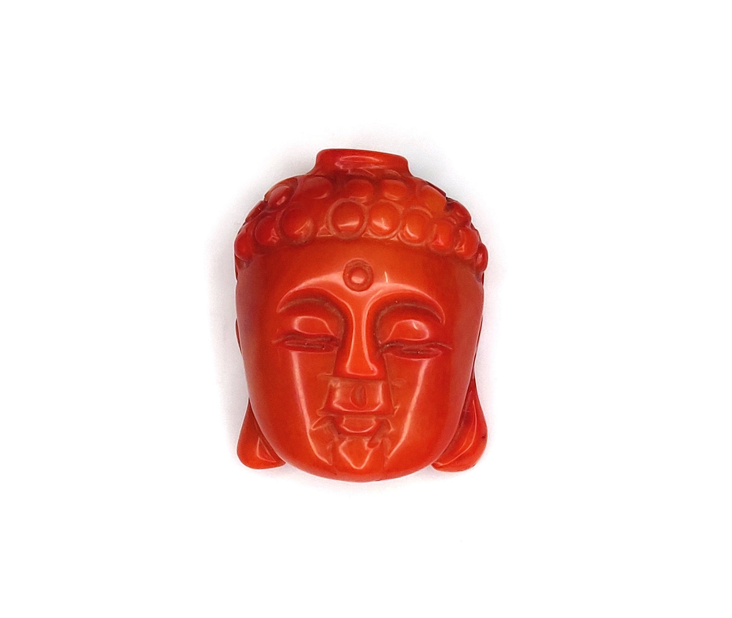 Natural Coral Buddha Head, Coral Figure, rare Coral Buddha Head Figure, Gemstones for Collection, Fine Quality Coral Buddha Head