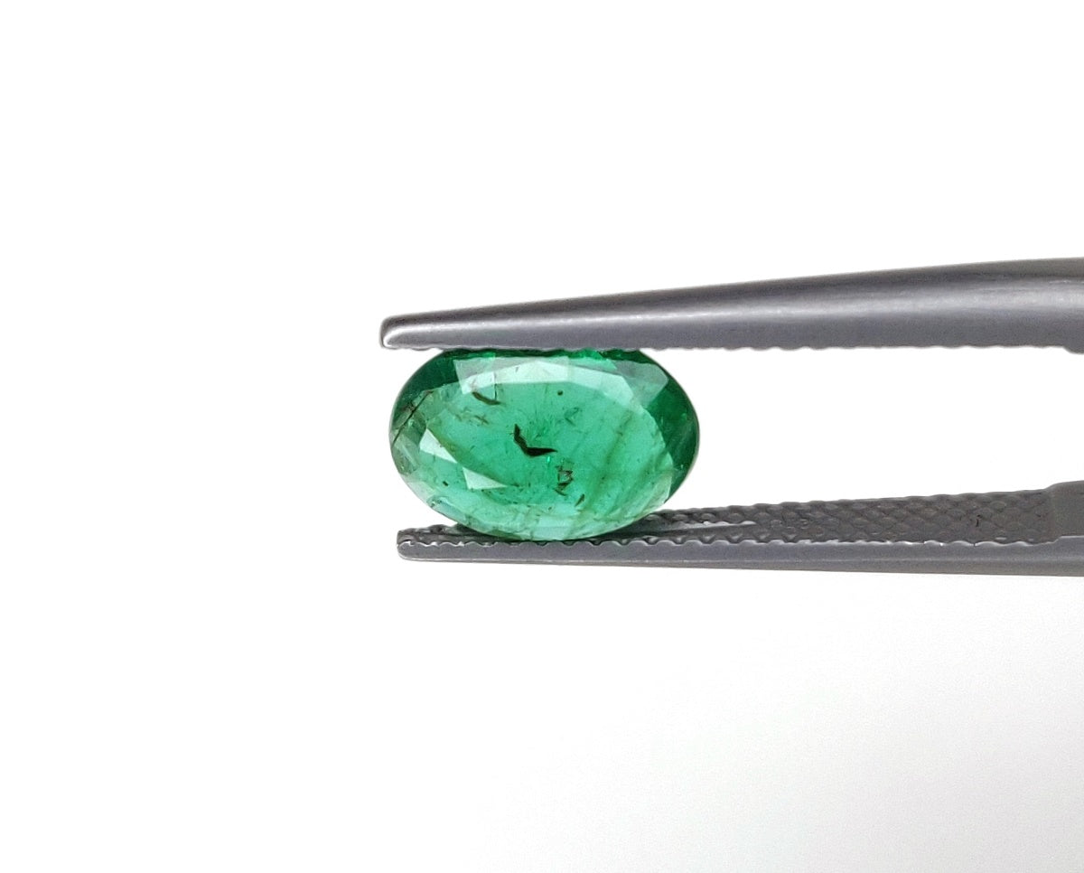 1.55 Carat Natura Emerald Oval Cut 7.20x9.60x3.20 mm Size Single Pcs Gemstone Fine Quality Faceted May Birthstone for Ring at Best Price