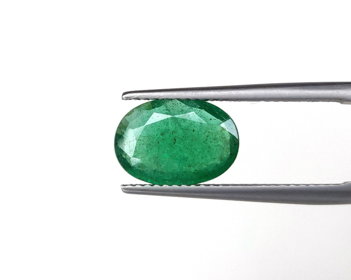 2.40 Carat Natura Emerald Oval Cut 8.15x11.60x3.50 mm Size Single Pcs Gemstone Fine Quality Faceted May Birthstone for Ring at Best Price
