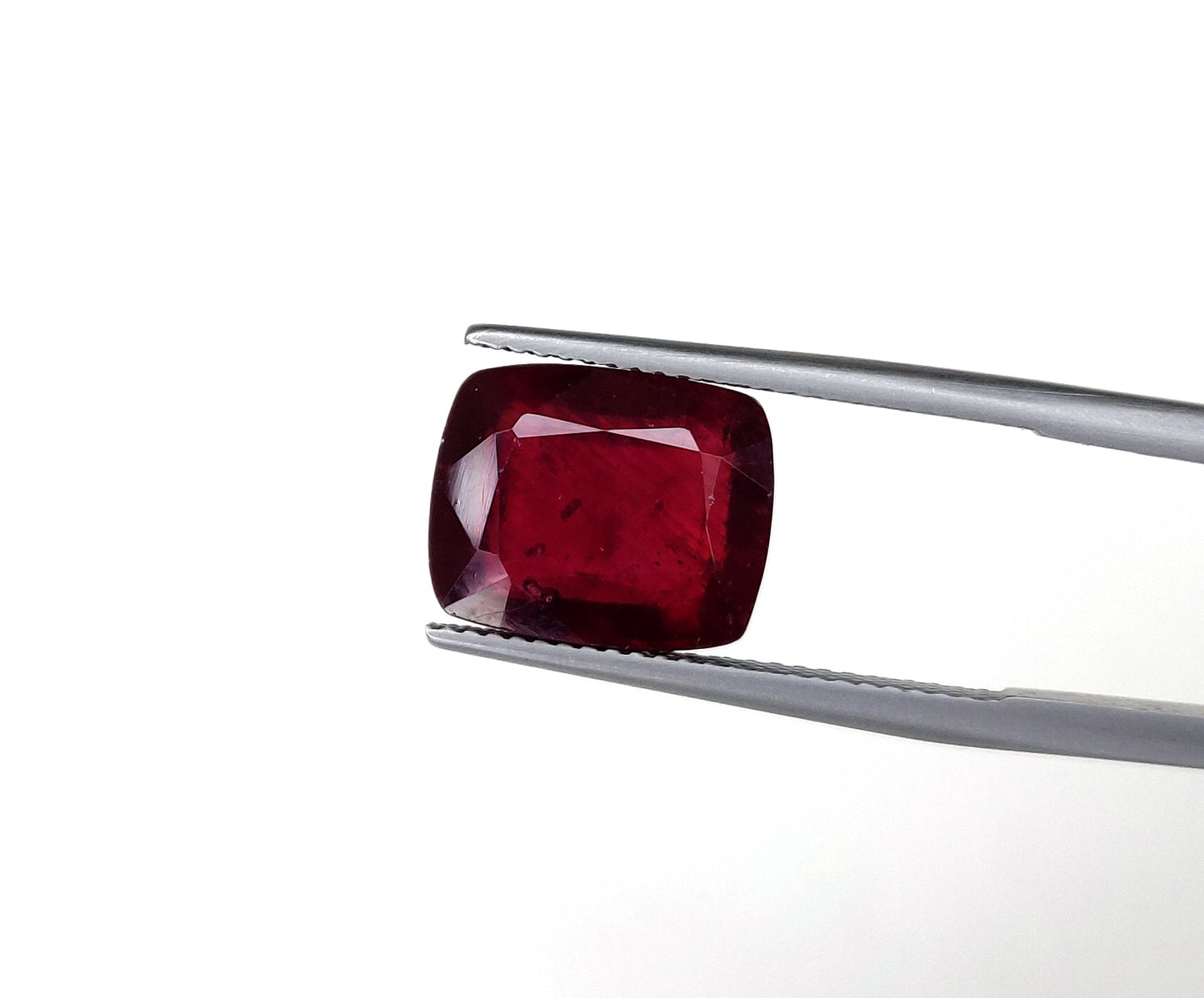 7x10mm Natural Best Quality Cushion Cut Ruby Loose Gemstone Blood Red Color G-A2 Heat-Treated July Birthstone for Necklace
