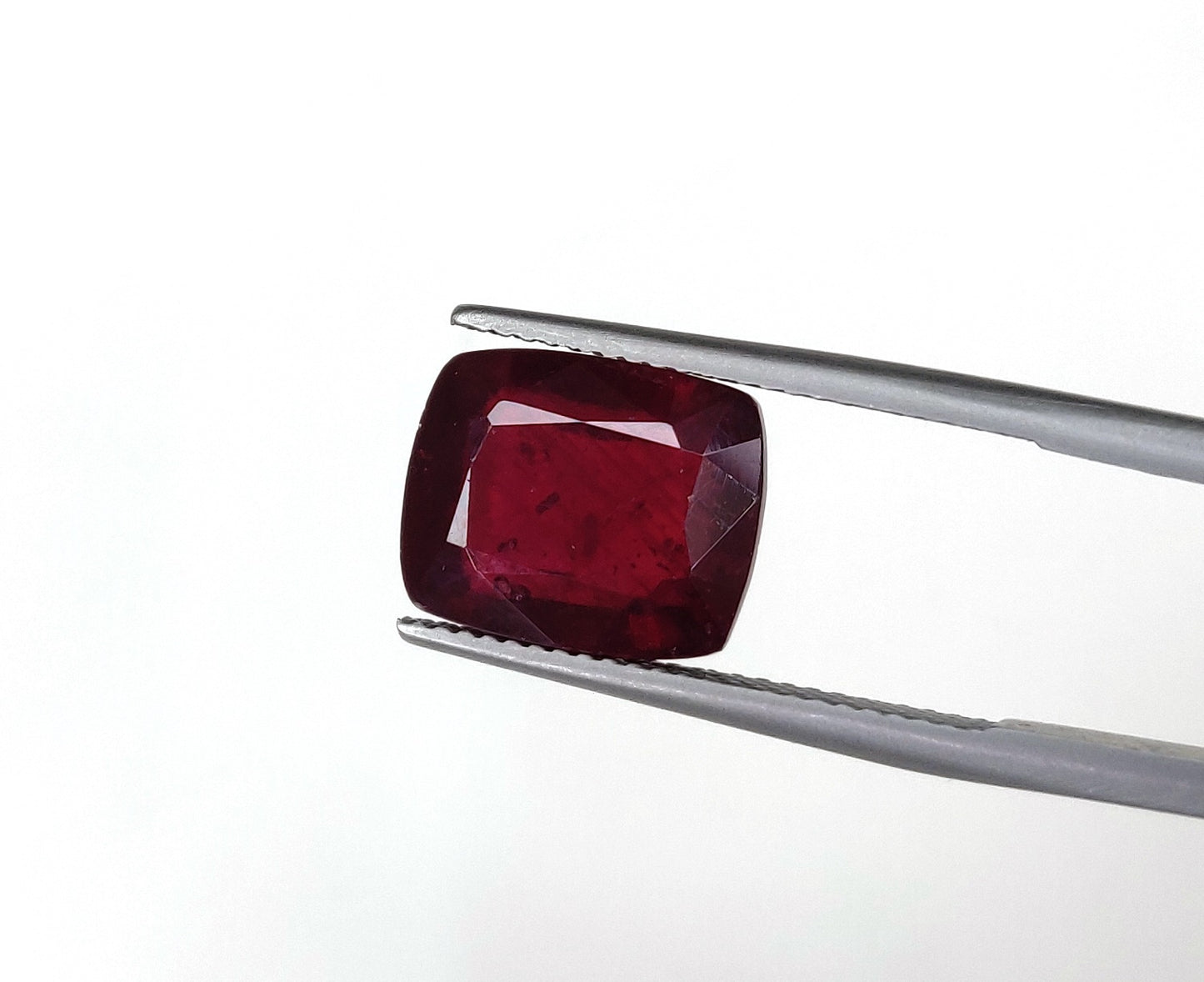 7x10mm Natural Best Quality Cushion Cut Ruby Loose Gemstone Blood Red Color G-A2 Heat-Treated July Birthstone for Necklace