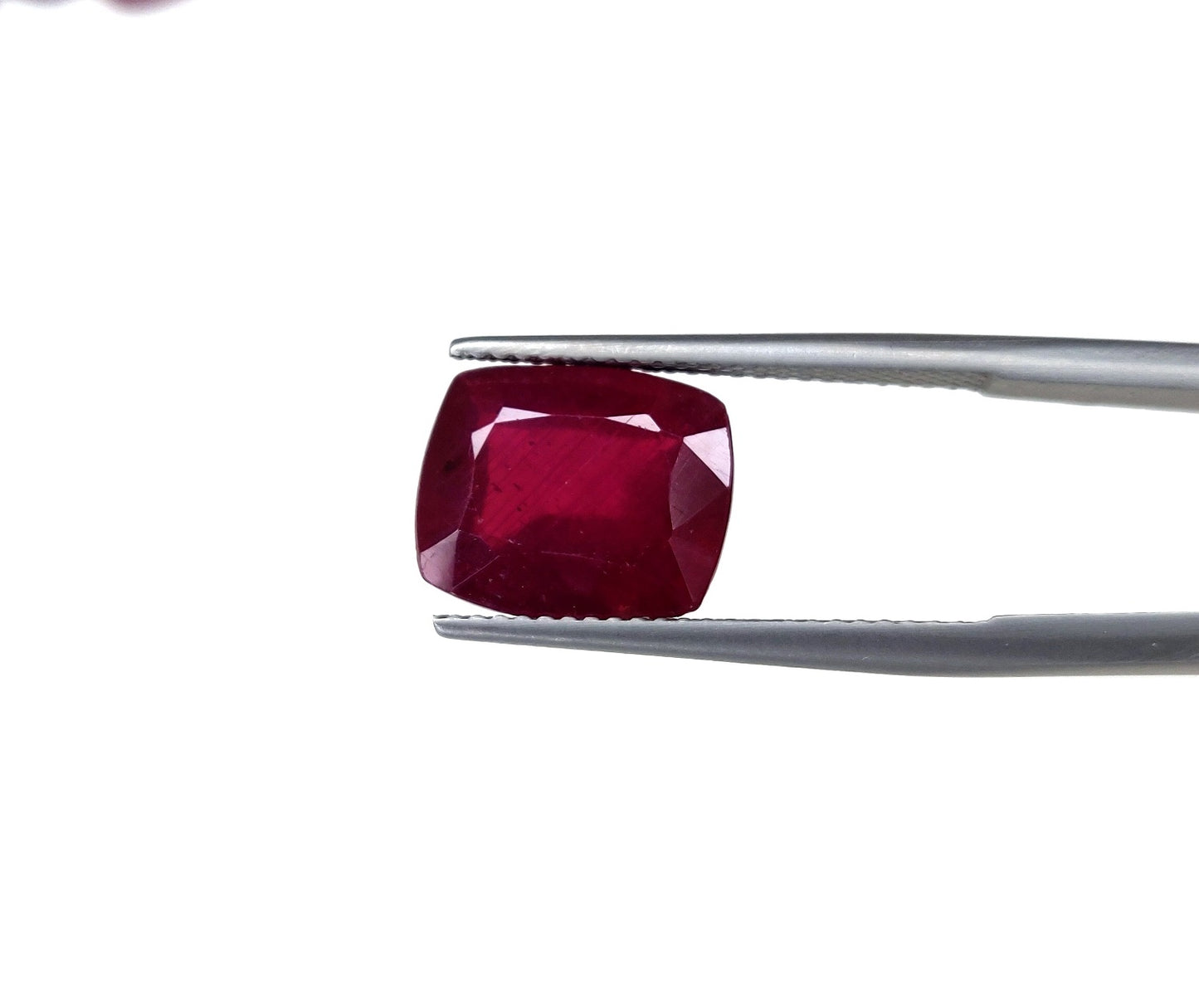 Natural Ruby Pinkish Red 7x10mm G-A2 Heat-Treated Cushion Cut Loose Gemstone July Birthstone for Jewelry