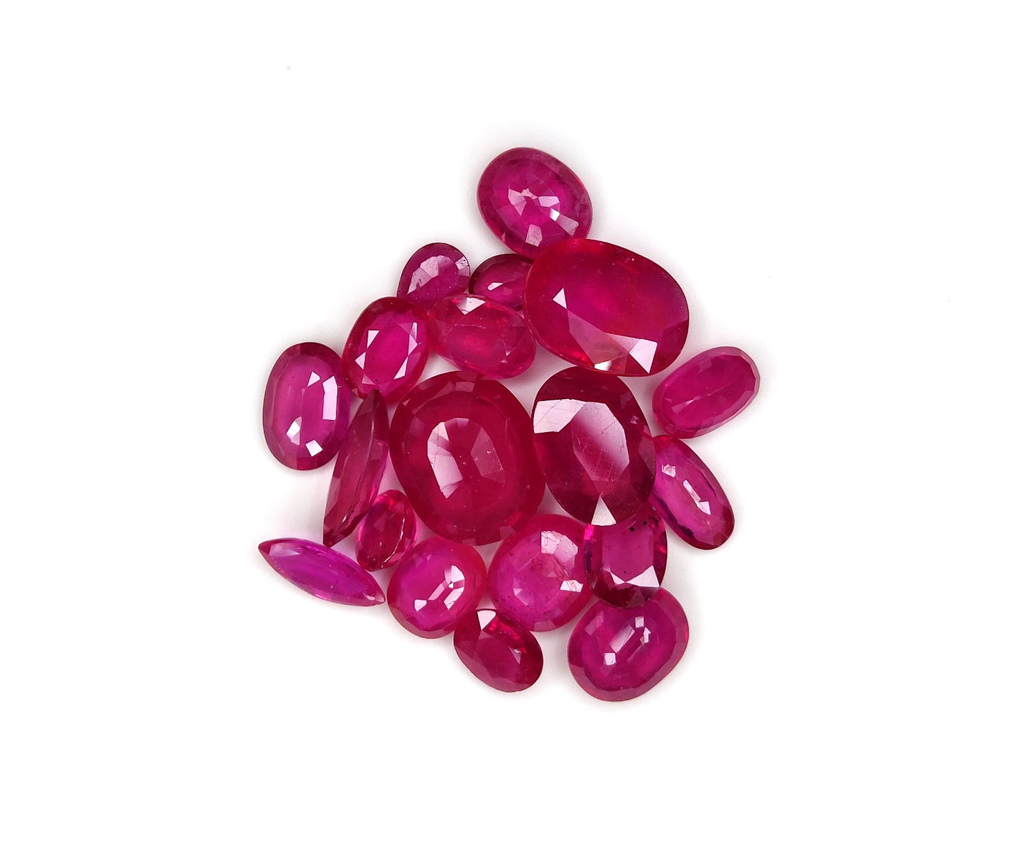 100% Natural Mozambique Ruby Loose Gemstones Fine Cut 2-6 Carat July Birthstone Mix Sizes Stones for Jewellery Making