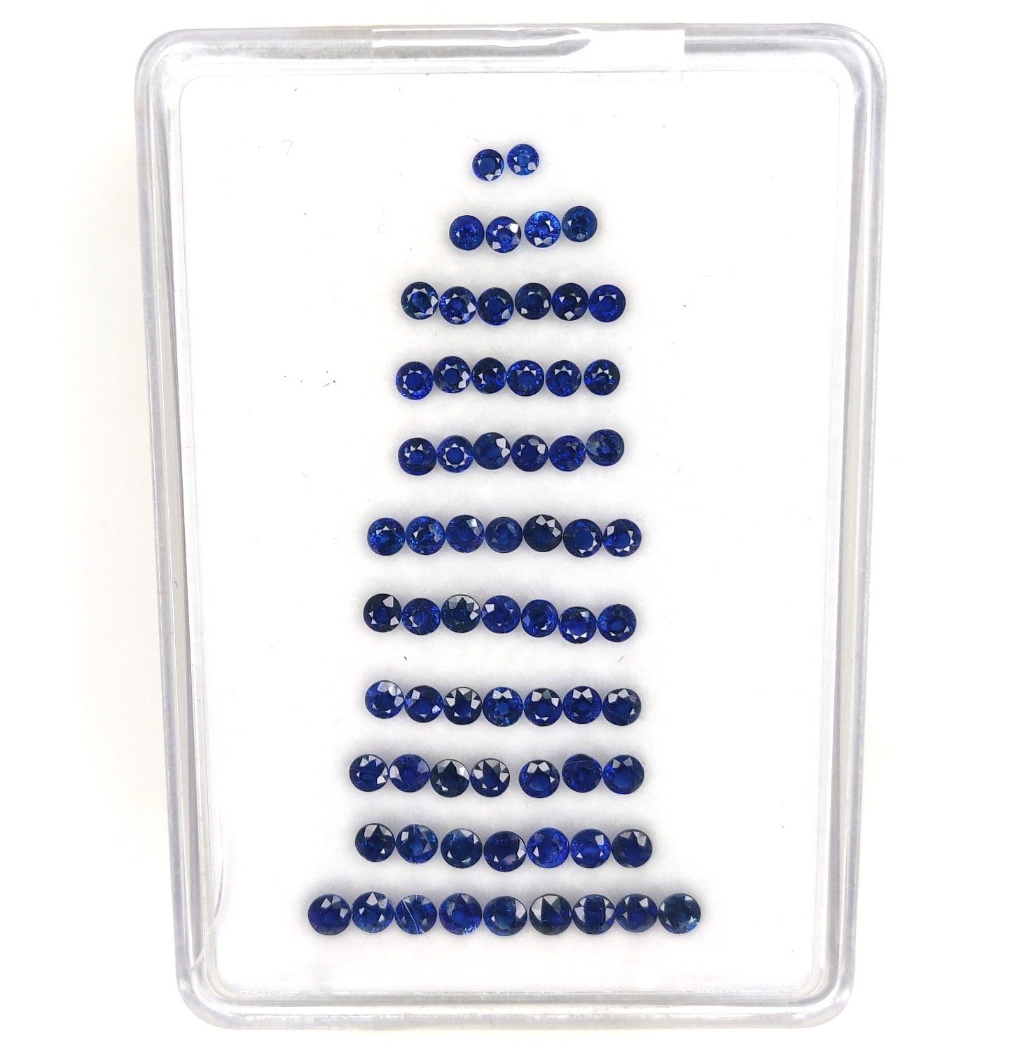 Natural Blue Sapphire Brilliant Cut Round Shape Calibrated 3-3.5mm Royal Blue Color Loose Gemstones for Jewelry Making