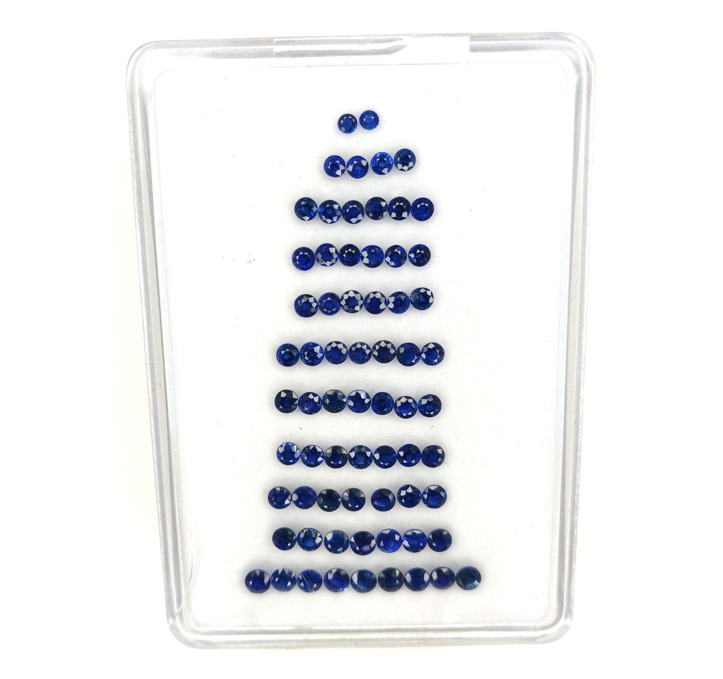 Natural Blue Sapphire Brilliant Cut Round Shape Calibrated 3-3.5mm Royal Blue Color Loose Gemstones for Jewelry Making