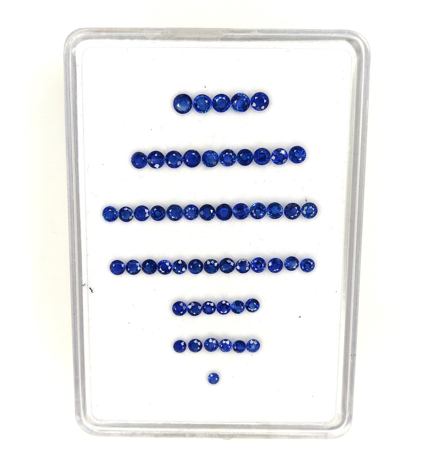 Natural Blue Sapphire Brilliant Cut 3-3.5mm Round Shape Calibrated Royal Blue Color Loose Gemstone for Jewelry Making