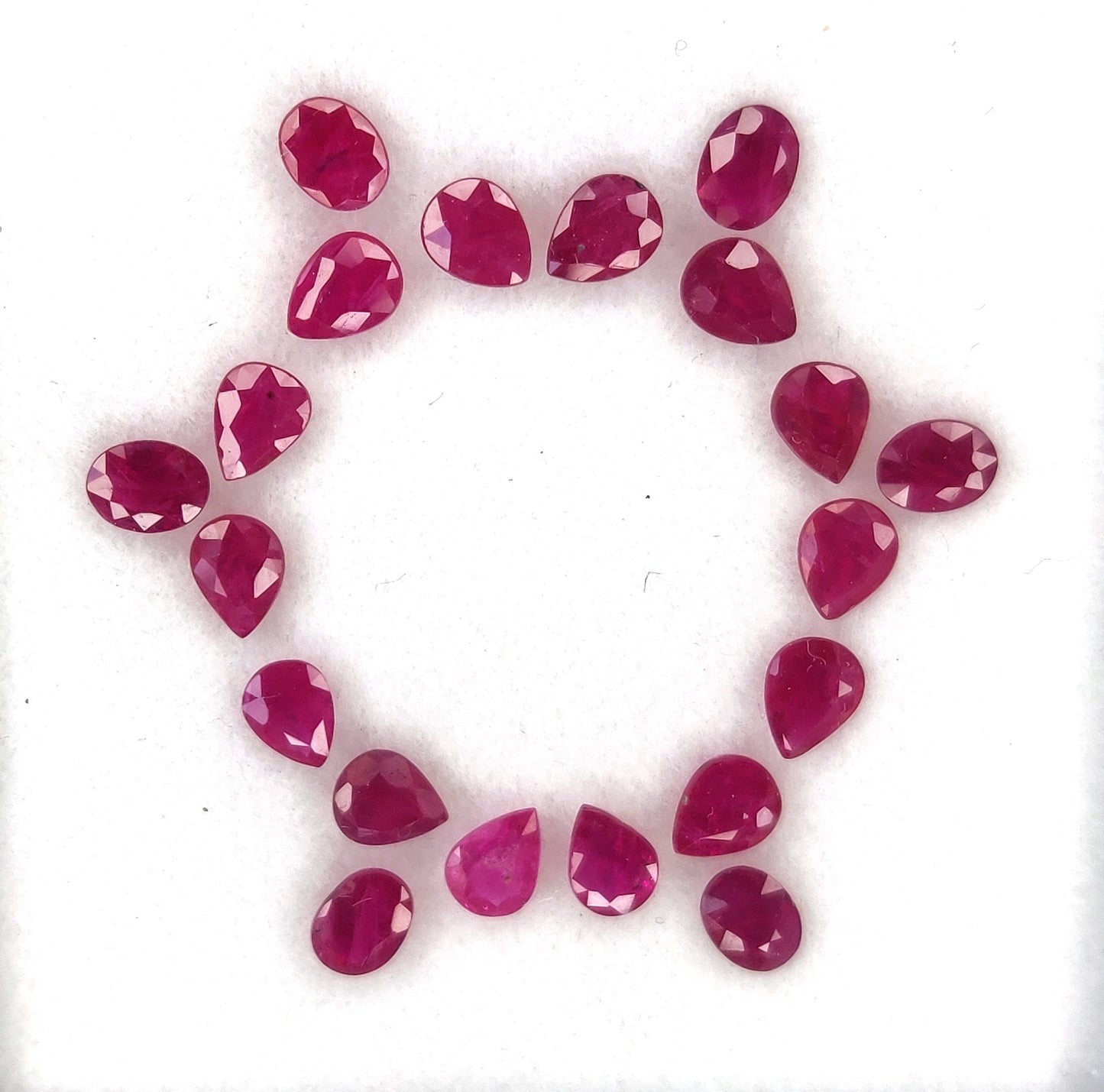 5x4 mm Fine Quality Burma Ruby Loose Gemstone Natural Reddish Pink July Birthstone for Bracelet or Necklace Making