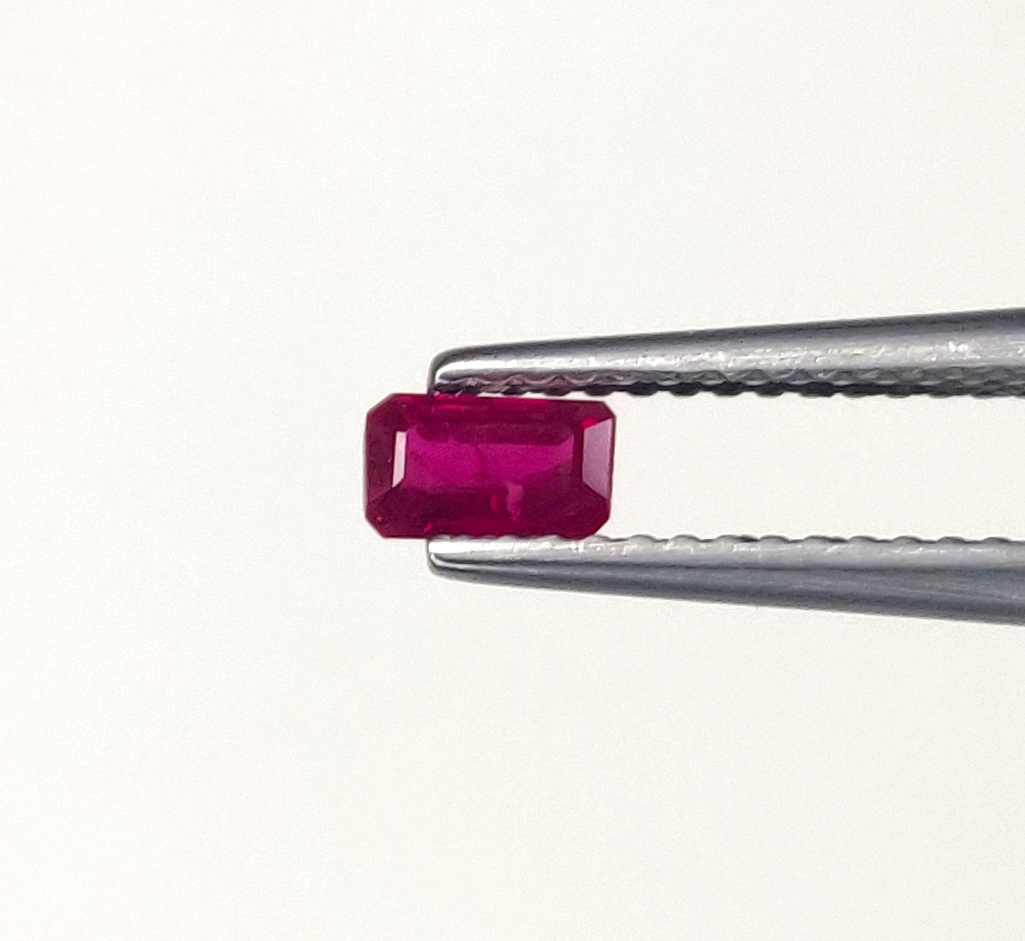 High Quality Natural Pinkish Red 3x4-3x5mm Emerald Cut Octagon Shape Heated Burma Ruby Loose Gemstones for Jewelry