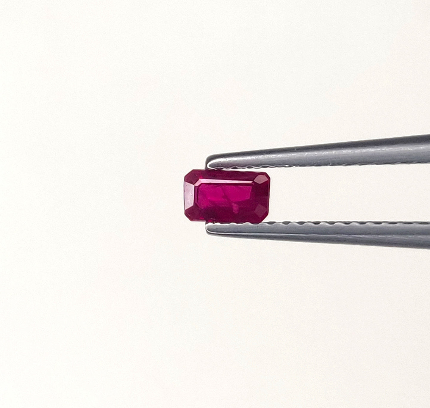 High Quality Natural Pinkish Red 3x4-3x5mm Emerald Cut Octagon Shape Heated Burma Ruby Loose Gemstones for Jewelry