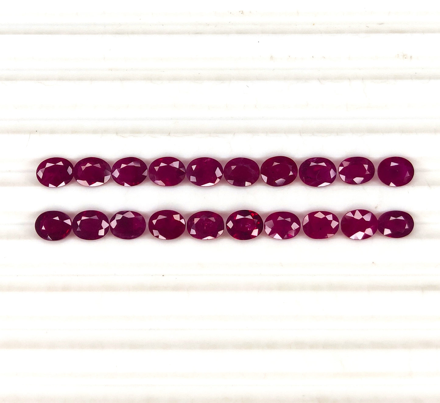 100% Natural Reddish Pink 5x4mm Oval Cut Burma Ruby Heated Loose Gemstone for Earrings, Bracelet Making