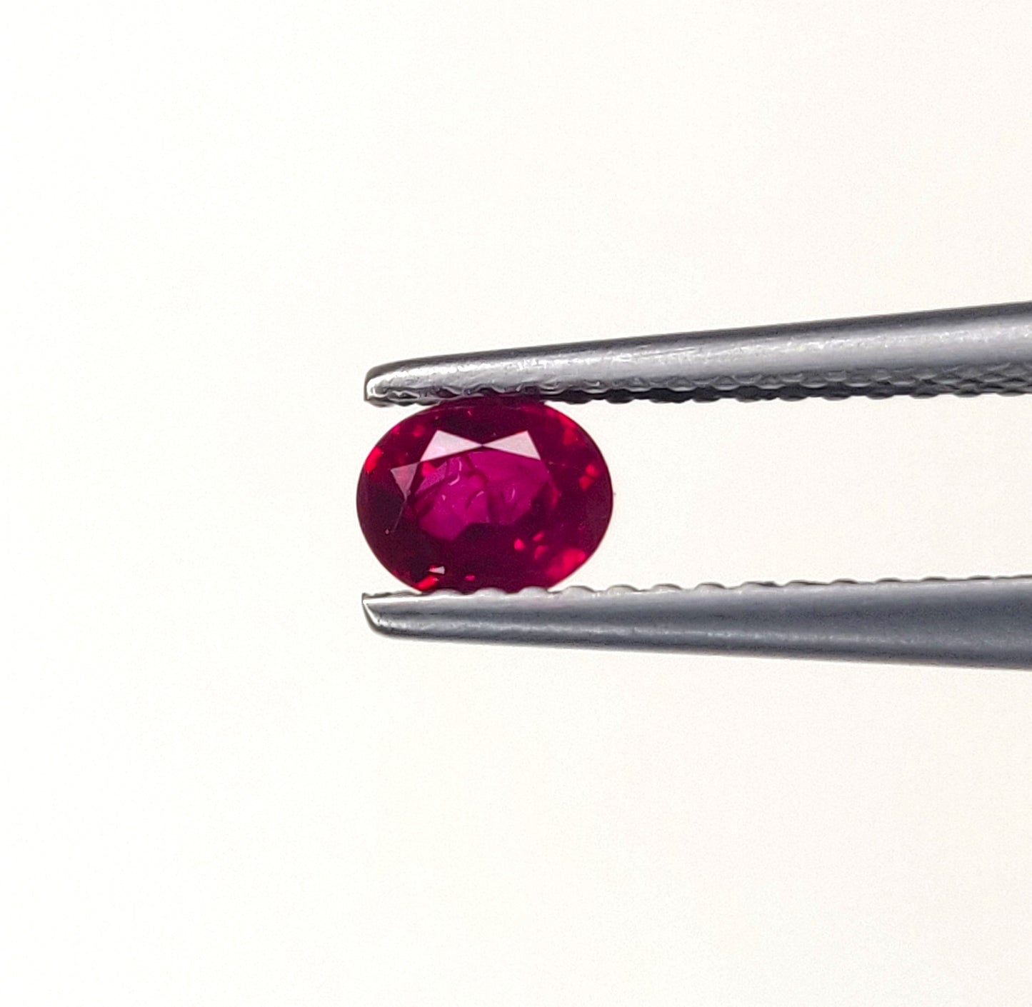 100% Natural Reddish Pink 5x4mm Oval Cut Burma Ruby Heated Loose Gemstone for Earrings, Bracelet Making