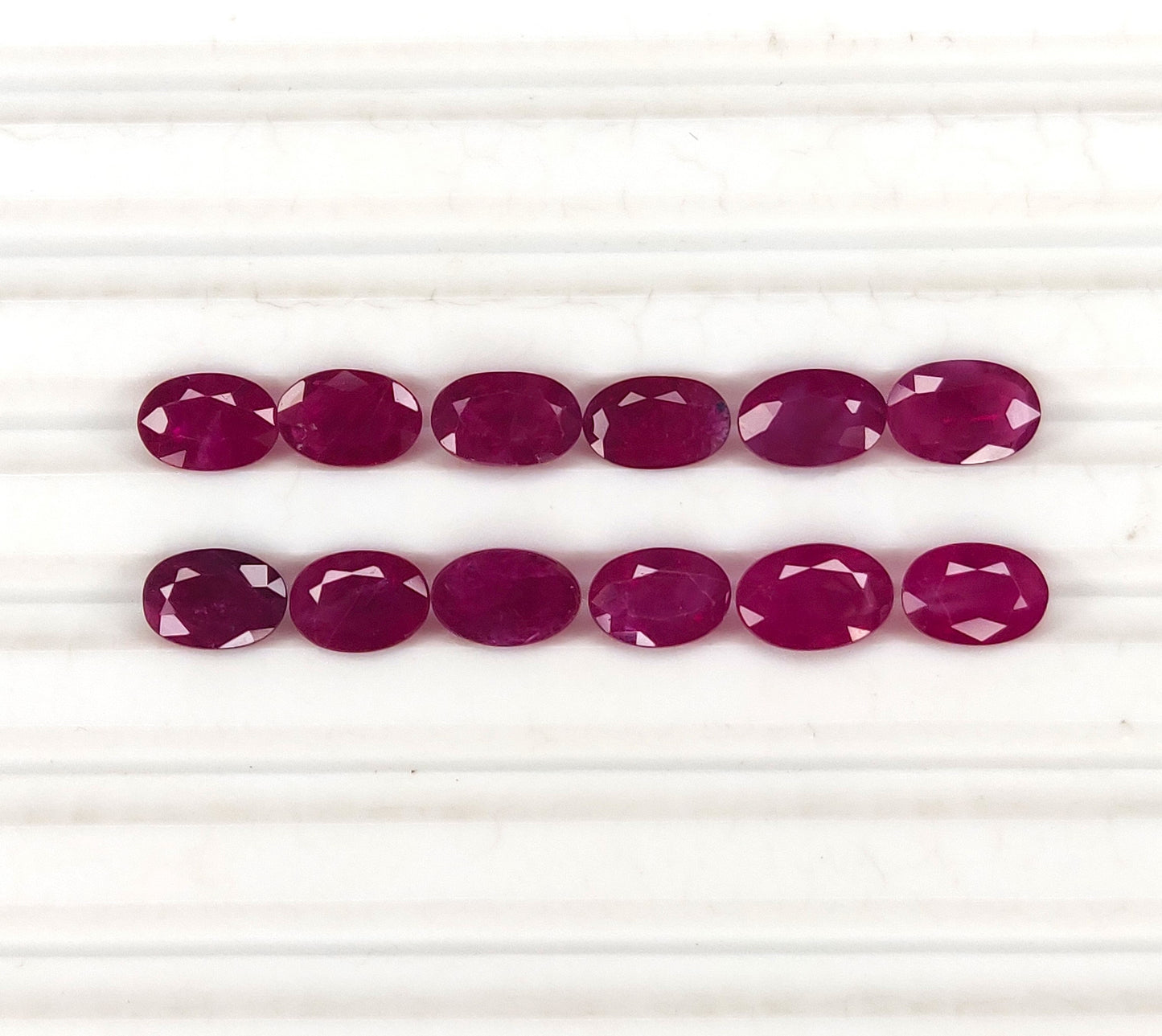 100% Natural Reddish Pink 6x4mm Oval Burma Ruby Heated Loose Gemstone for Jewelry Making