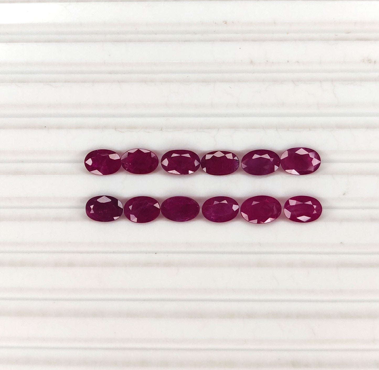 100% Natural Reddish Pink 6x4mm Oval Burma Ruby Heated Loose Gemstone for Jewelry Making