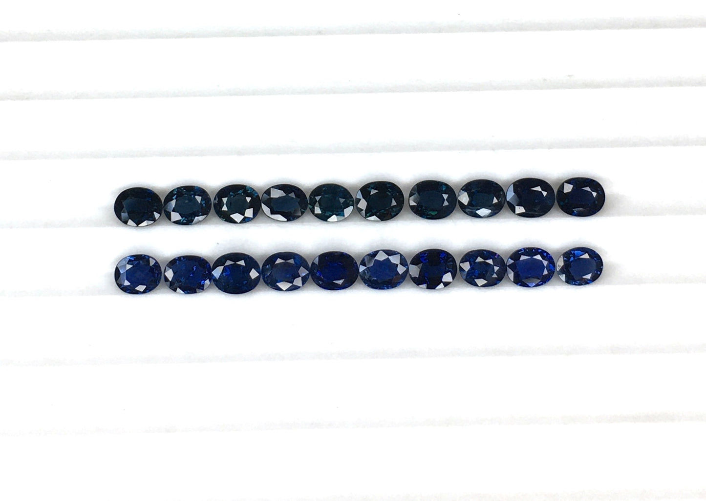 5x4 Mm Natural Blue Sapphire Faceted Blue Sapphire Gemstone Sapphire Oval Shape Sapphire Flat Back Loose Gemstone