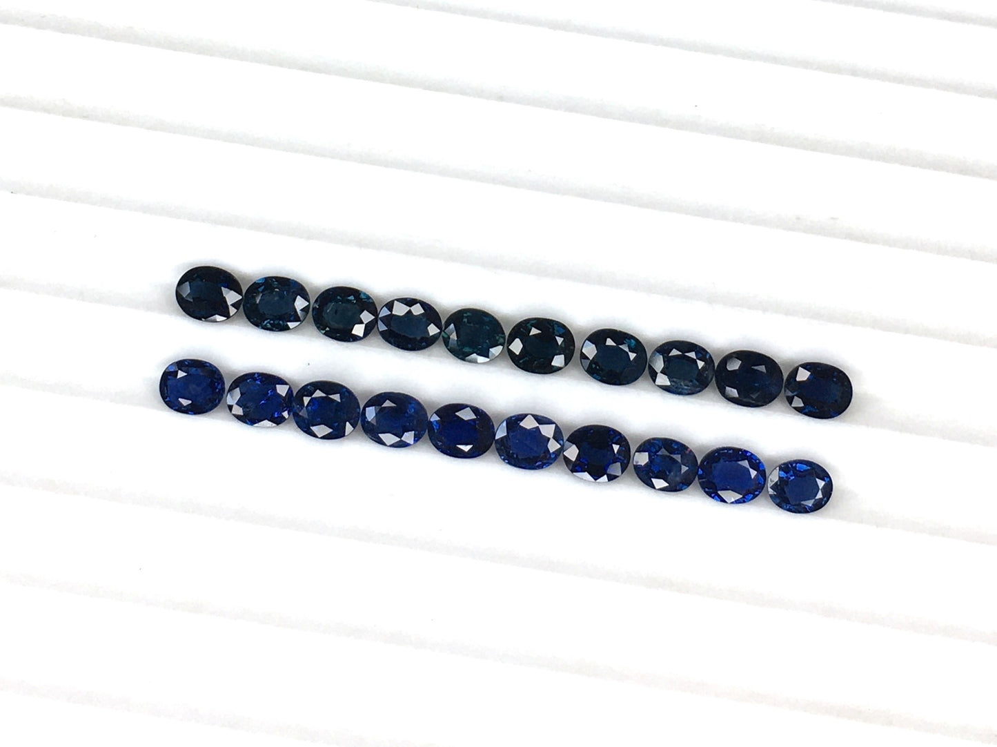 5x4 Mm Natural Blue Sapphire Faceted Blue Sapphire Gemstone Sapphire Oval Shape Sapphire Flat Back Loose Gemstone
