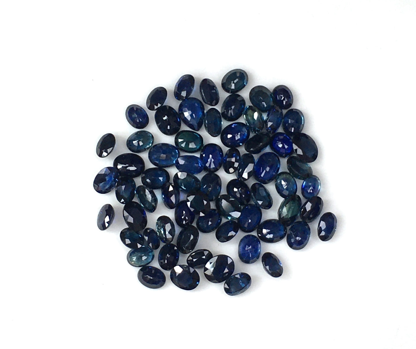 Top Quality 100% Natural Blue Sapphire Calibrated 3x4 mm Size Oval Shape Faceted Cut Gemstone for Jewellery Making
