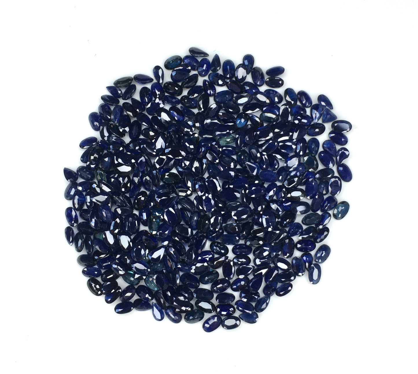 Blue Sapphire Heated Oval Shape Ceylon Blue Color Stone 3x5 mm Size September Birthstone Loose Gemstones for Jewellery Making