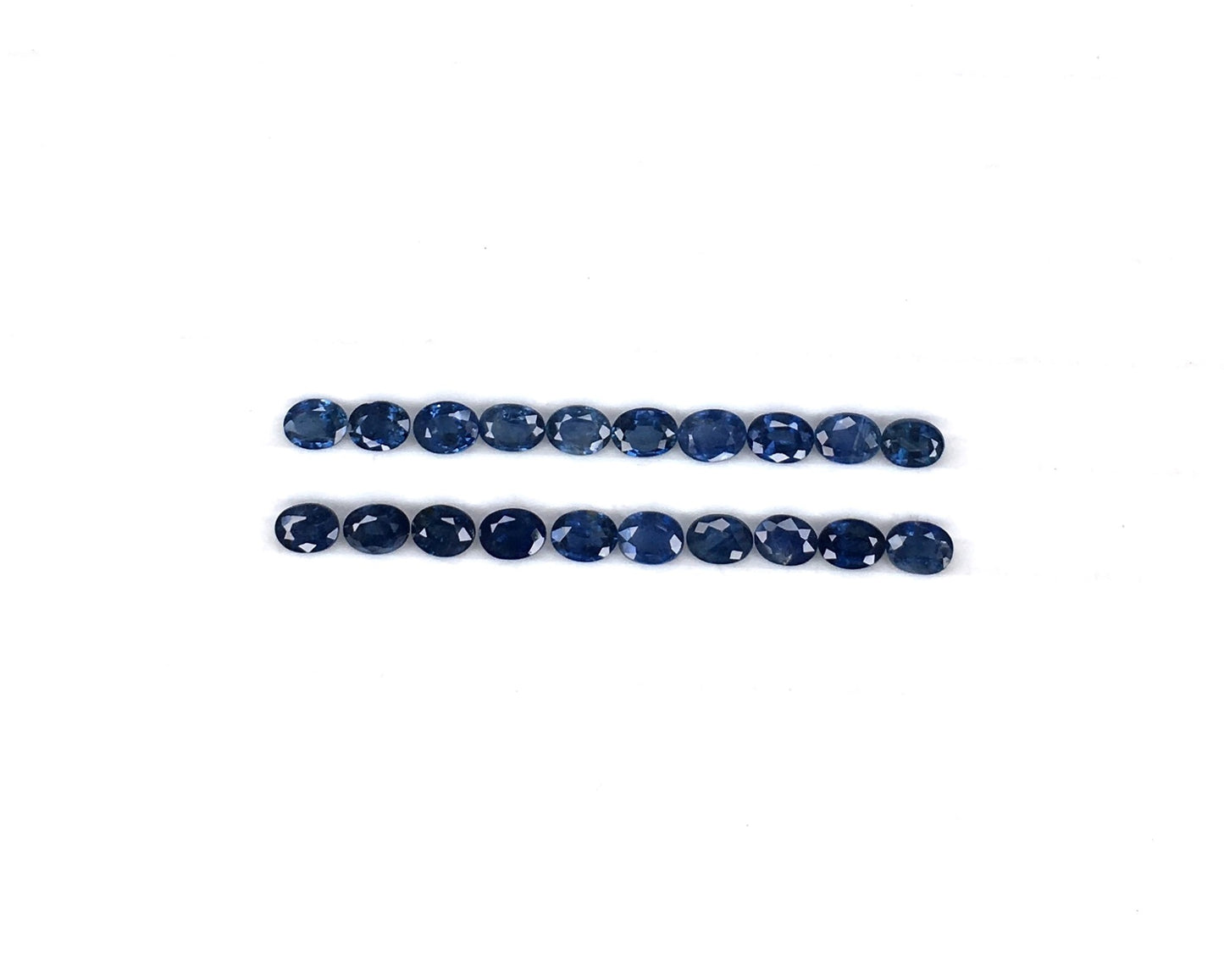100% Natural Blue Sapphire Calibration Size 4x3 mm Heated Oval Cut Blue Color Stone September Birthstone Loose Gemstones for Jewelry Sets