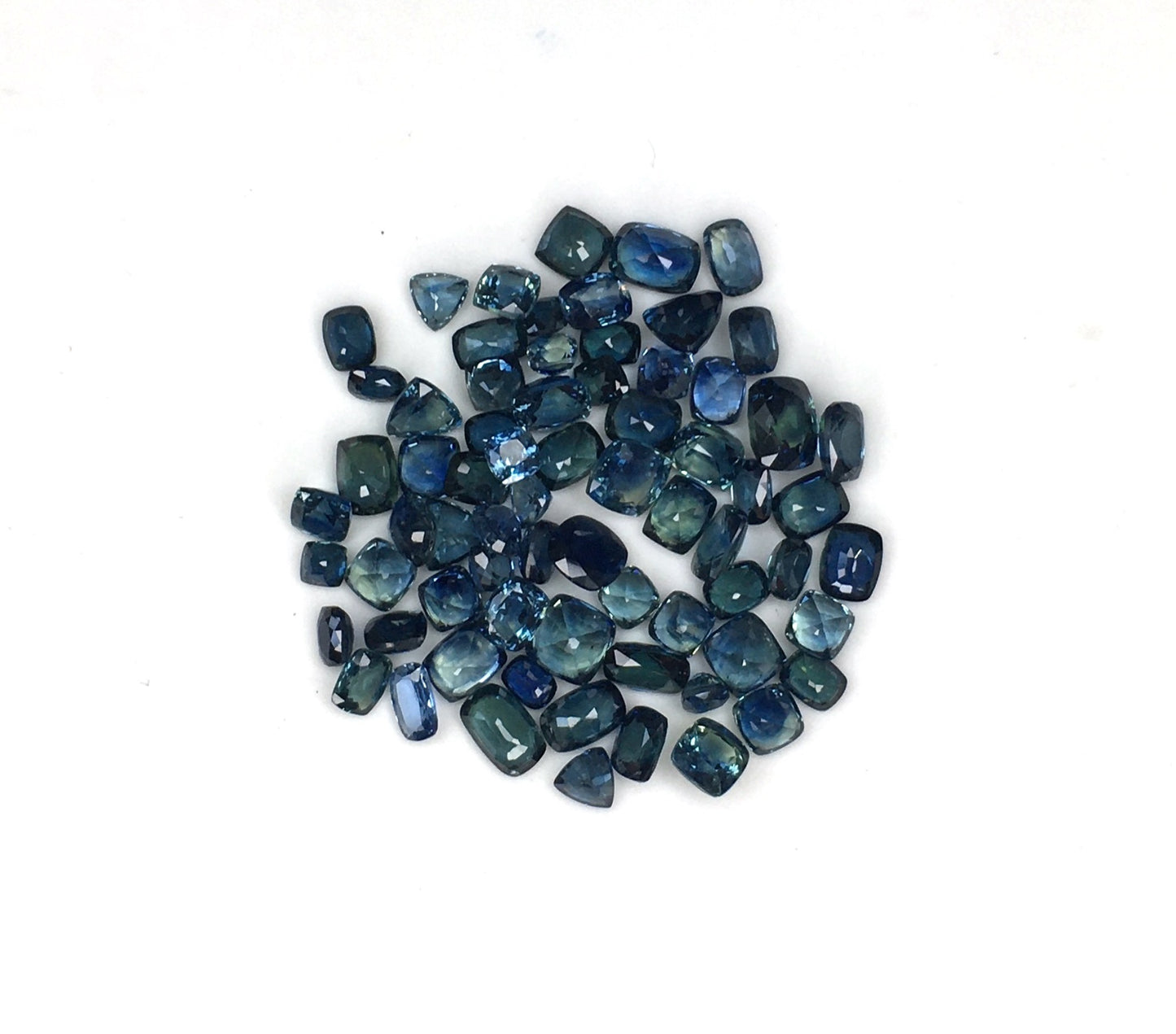 100% Natural Fine Quality Blue Sapphire Heated Cushion Shape Mixed Sizes Faceted Cut Loose Gemstone for Jewelry Making at Best Price
