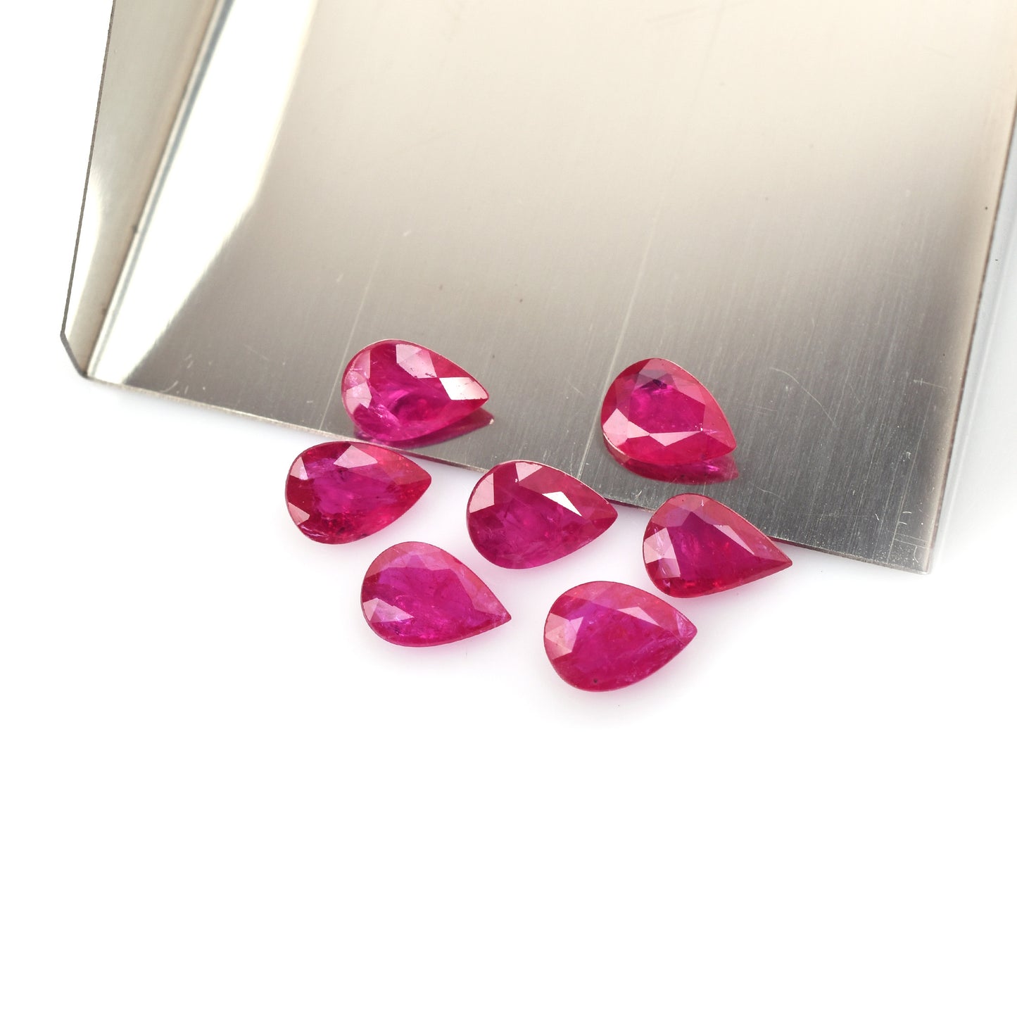 Ruby Mozambique Heat 0.71 Carat Pear Shape 5x7mm Fine Quality Ruby Loose Gemstone for Making Ring Pendant Jewelry