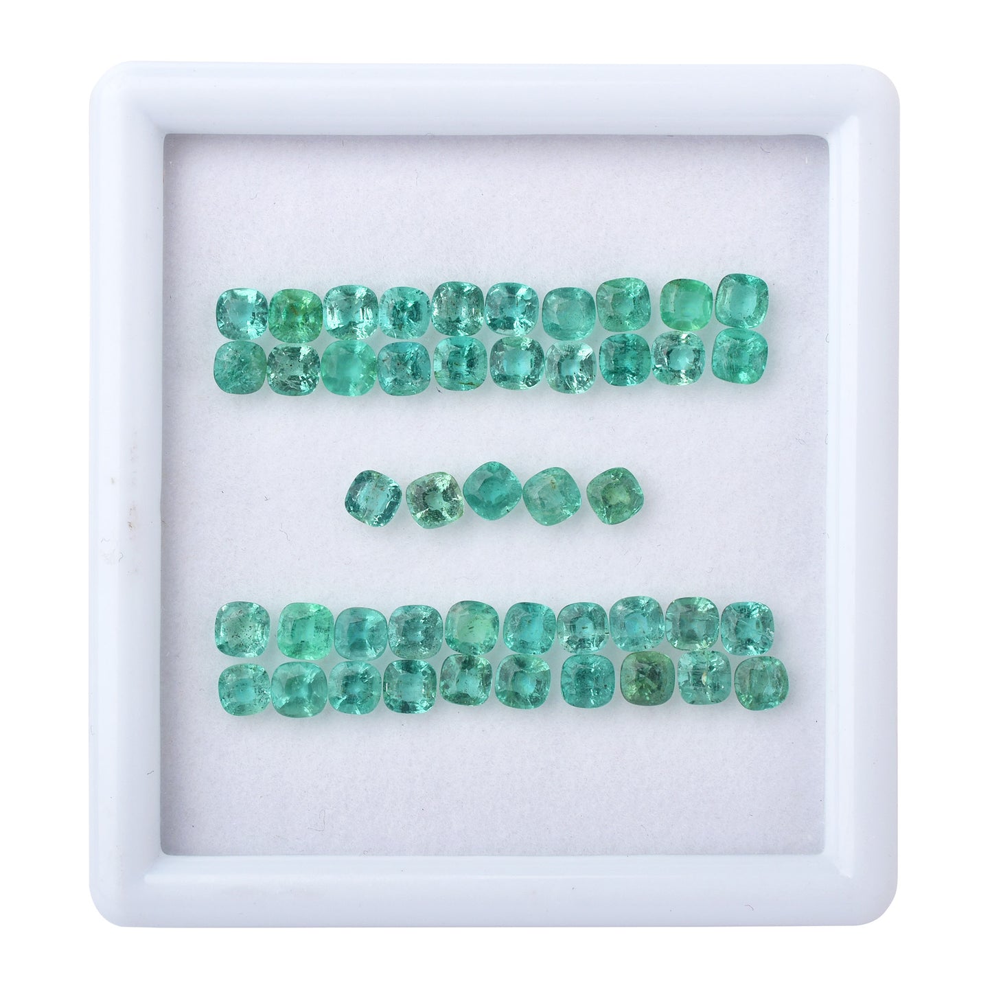 Excellent Cut Fine Quality 100% Natural Zambian Emerald 13.00cts. Square Shape Green Color 4mm Size Precious Gemstones for Making Jewellery
