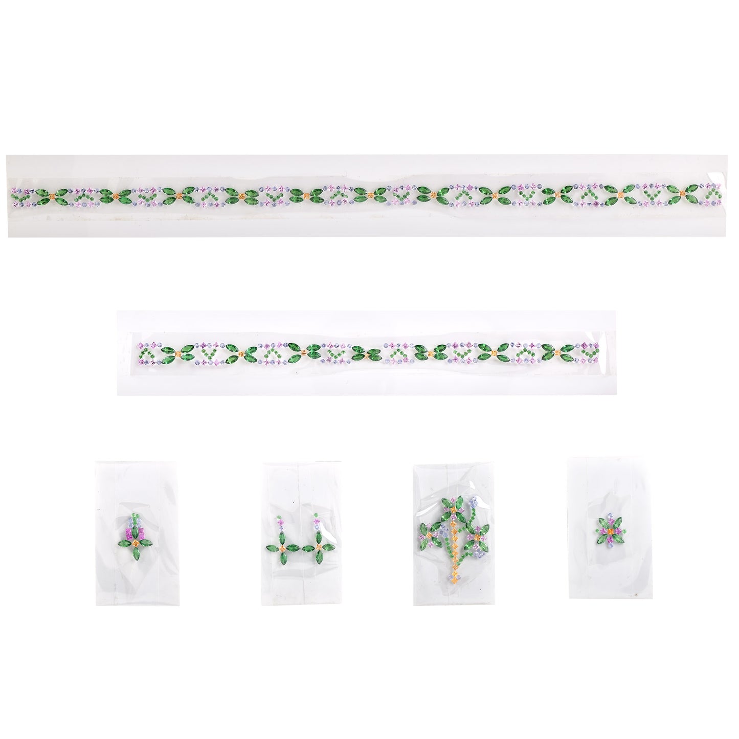 100% Natural Tsavorite, Pink & Yellow Sapphire Gemstone Marquise, Round Shapes Necklace Earrings Bracelet Locket Brooch Ring Jewellery Set